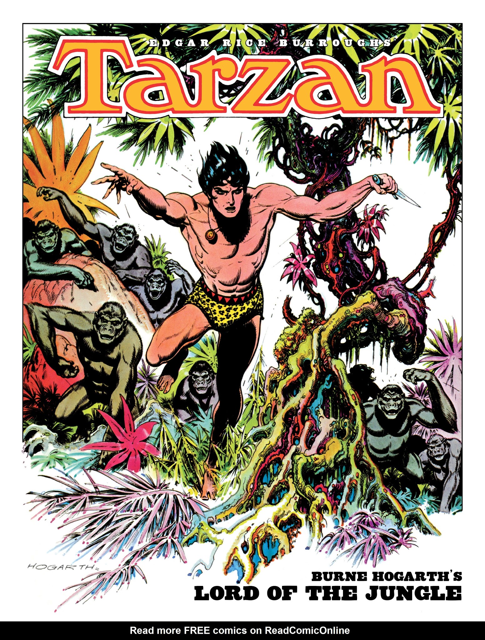 Read online Edgar Rice Burroughs' Tarzan: Burne Hogarth's Lord of the Jungle comic -  Issue # TPB - 1