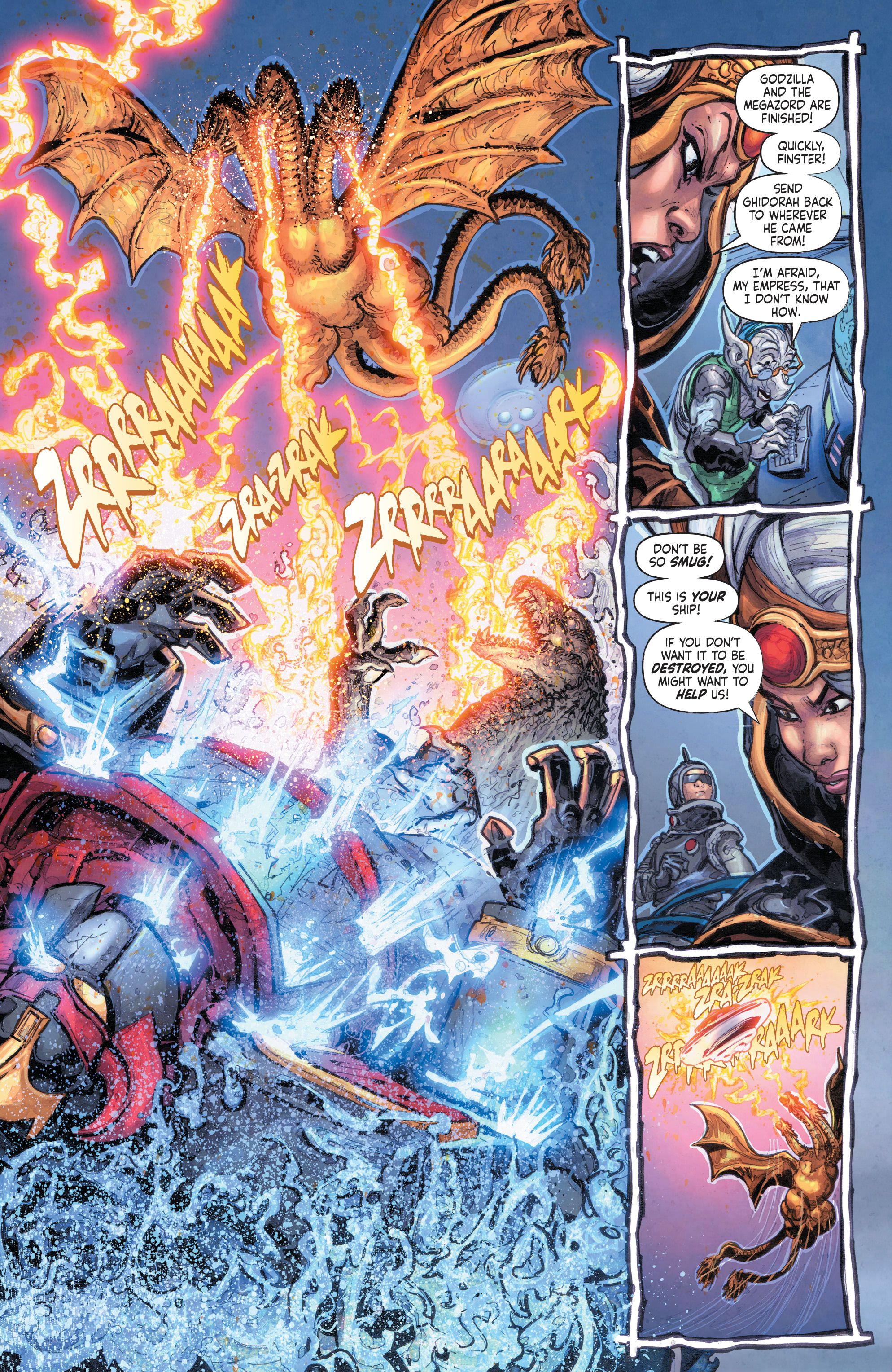 Read online Godzilla vs. The Mighty Morphin Power Rangers comic -  Issue #4 - 14