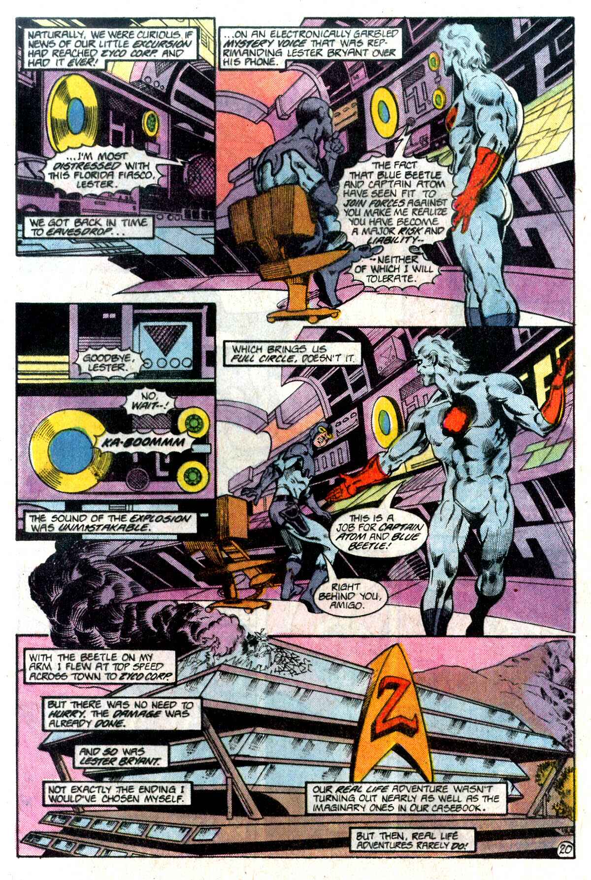 Read online Captain Atom (1987) comic -  Issue #20 - 21