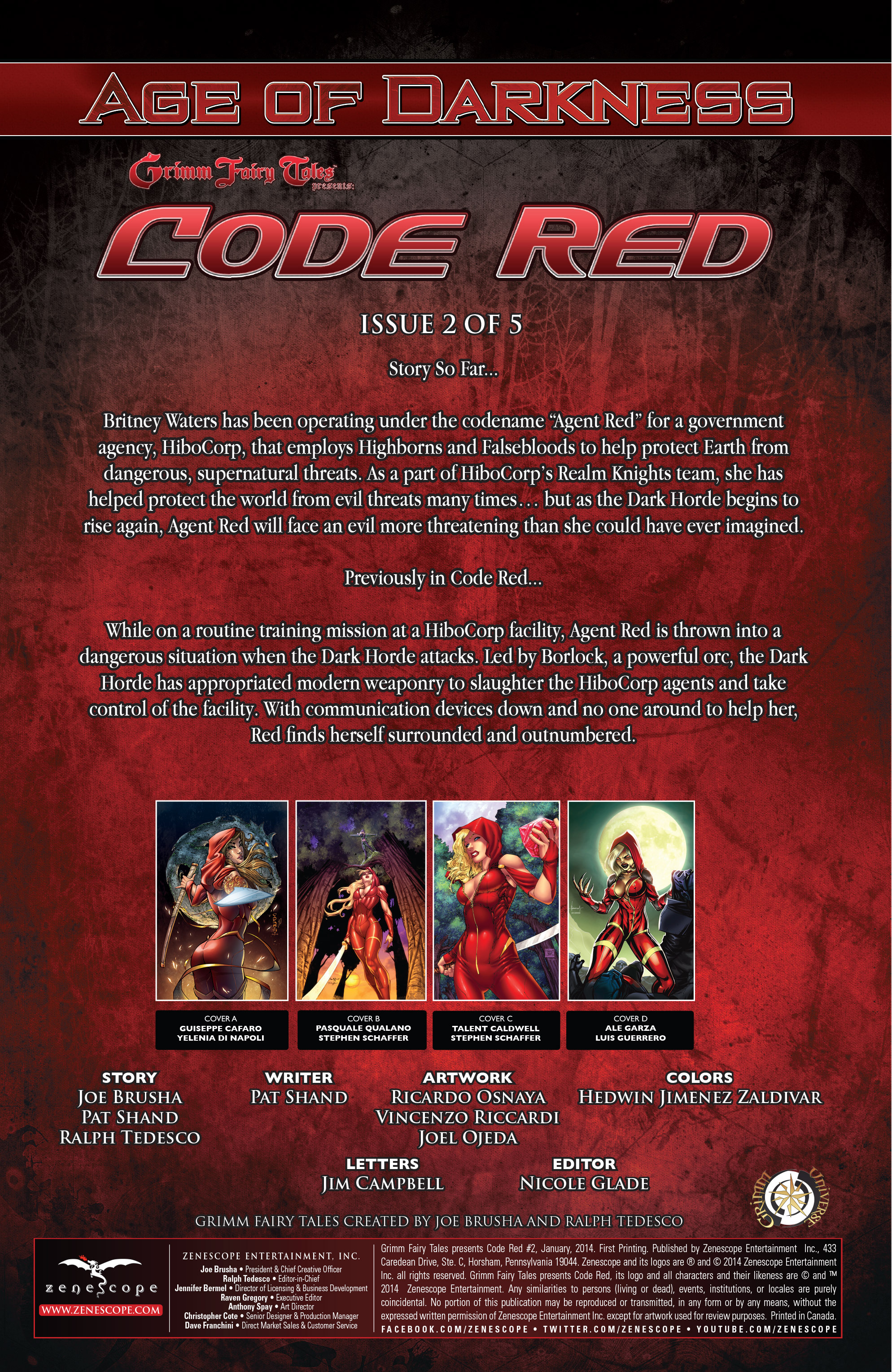 Read online Grimm Fairy Tales presents Code Red comic -  Issue # TPB - 30