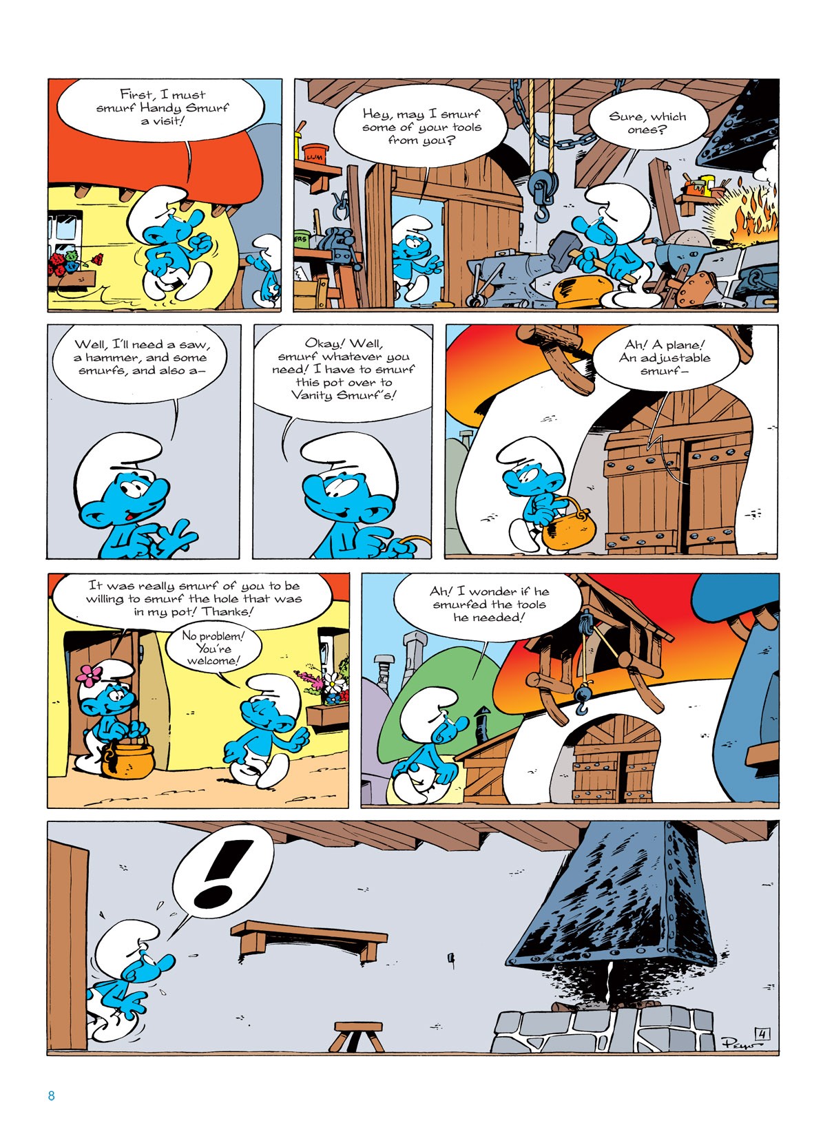 Read online The Smurfs comic -  Issue #7 - 8