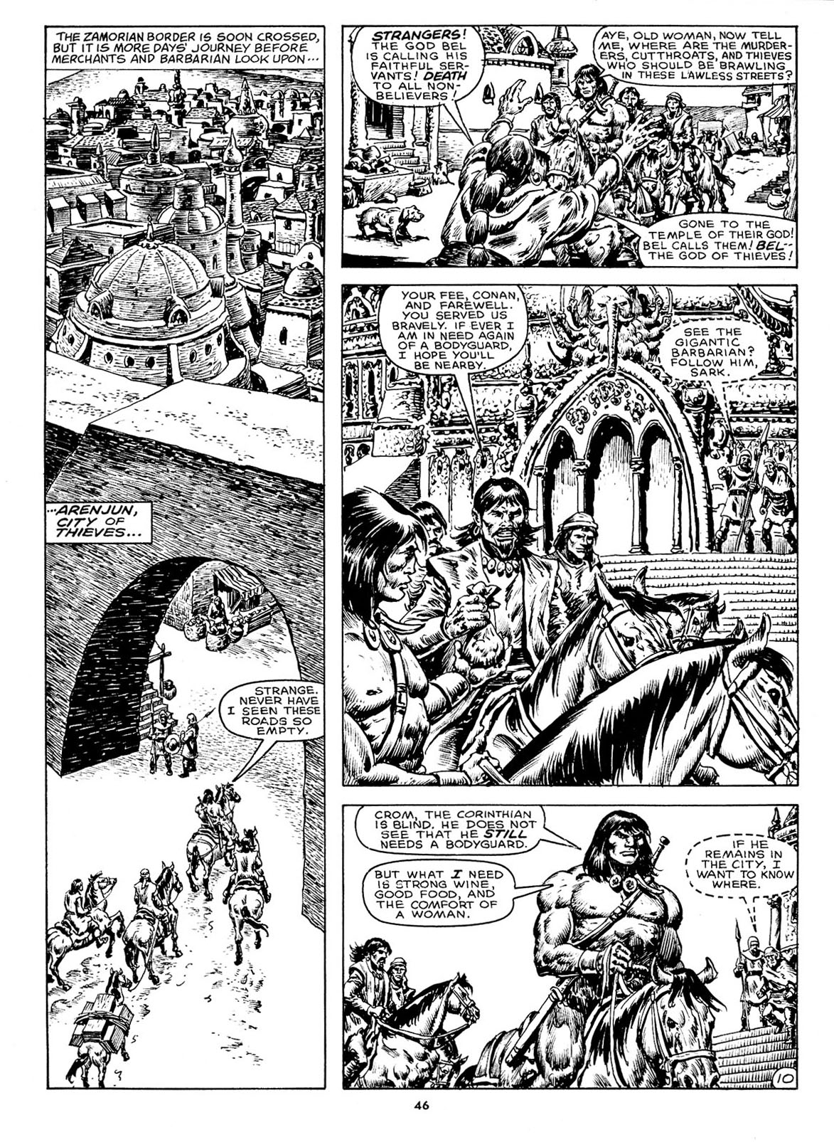Read online The Savage Sword Of Conan comic -  Issue #211 - 44