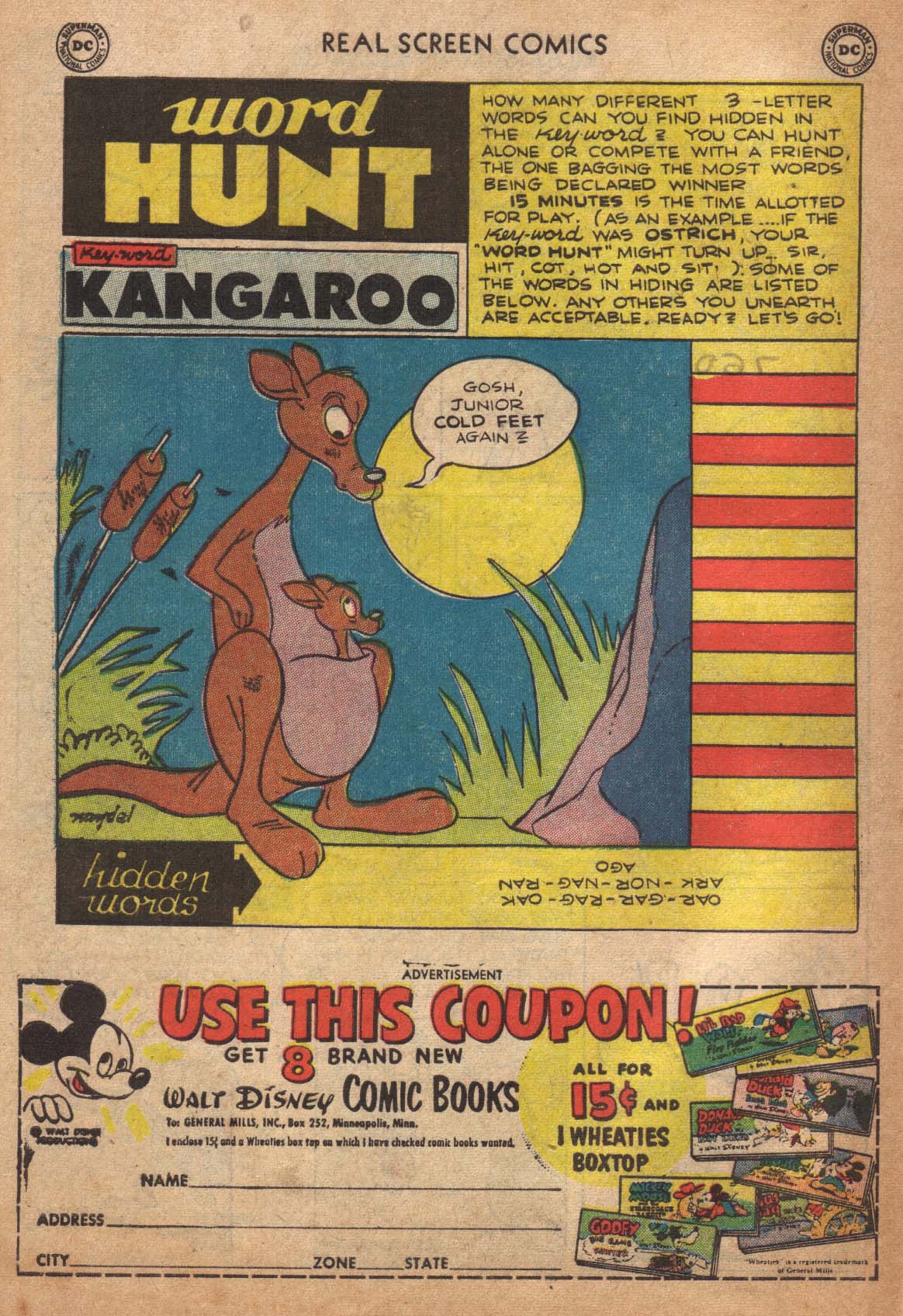 Read online Real Screen Comics comic -  Issue #42 - 49