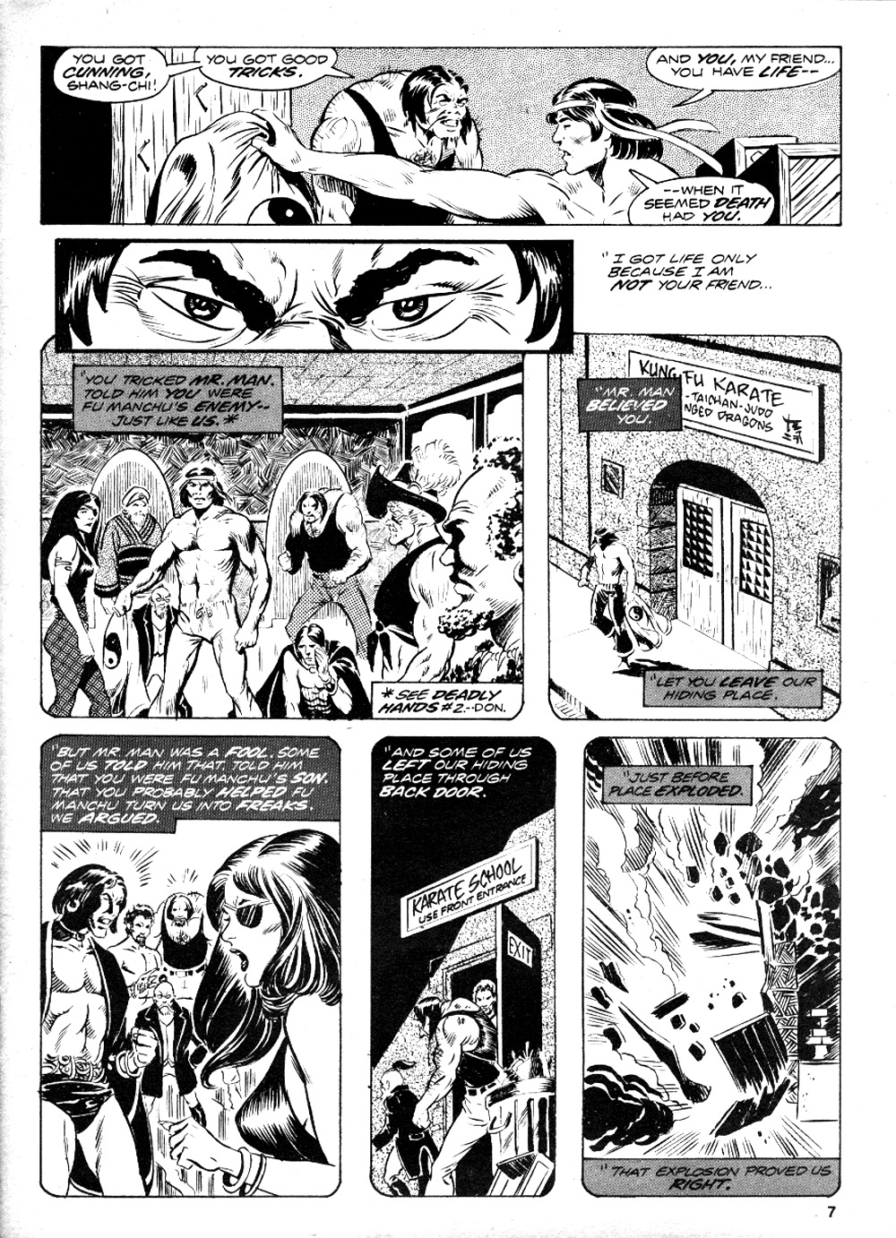 Read online The Deadly Hands of Kung Fu comic -  Issue #7 - 7