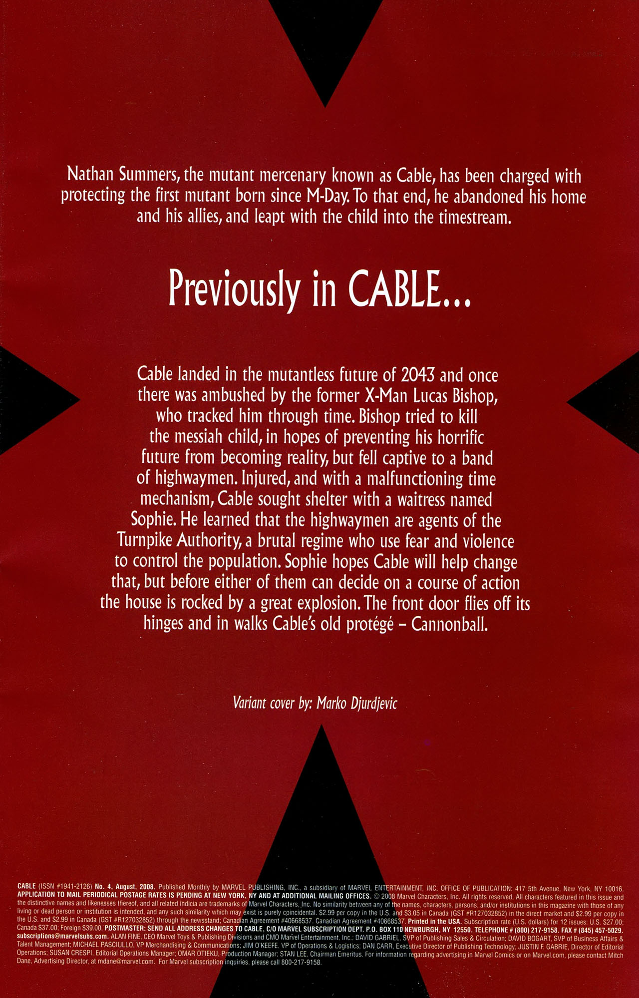 Read online Cable (2008) comic -  Issue #4 - 2