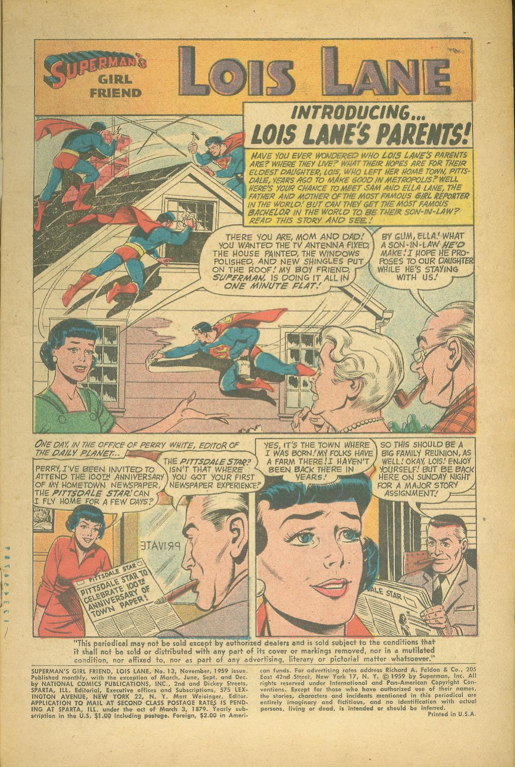 Read online Superman's Girl Friend, Lois Lane comic -  Issue #13 - 3