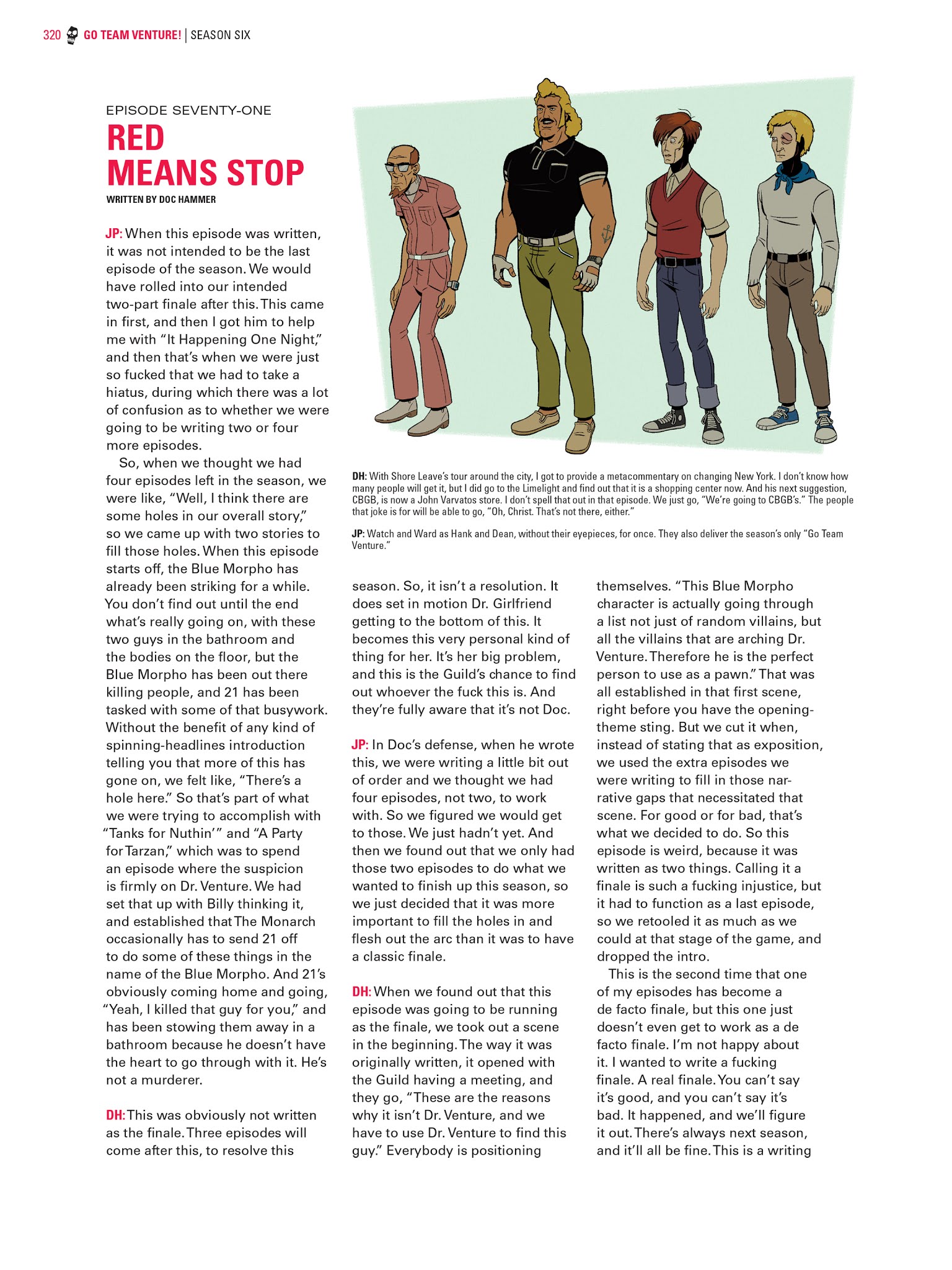 Read online Go Team Venture!: The Art and Making of The Venture Bros. comic -  Issue # TPB (Part 4) - 19