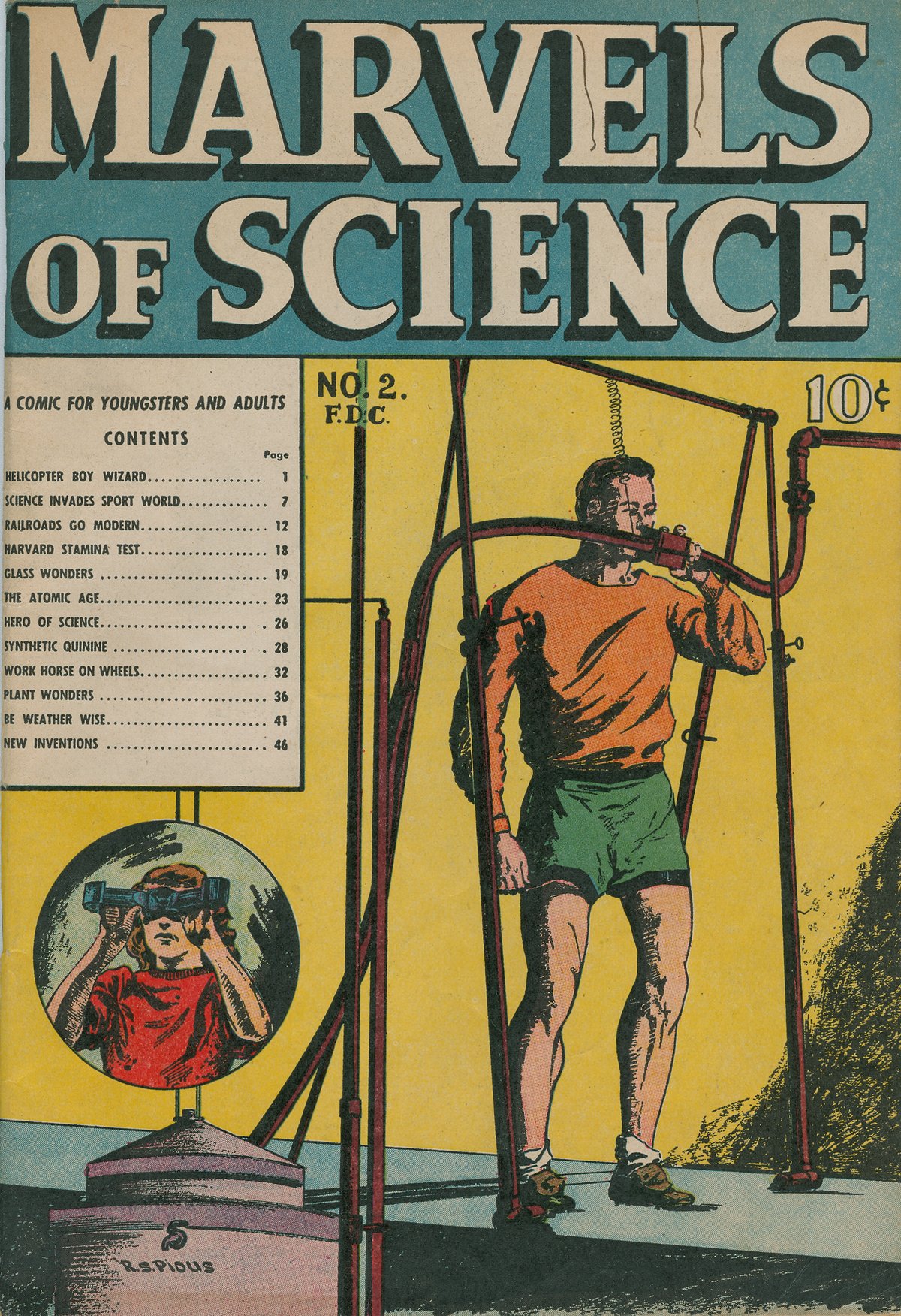 Read online Marvels Of Science comic -  Issue #2 - 1