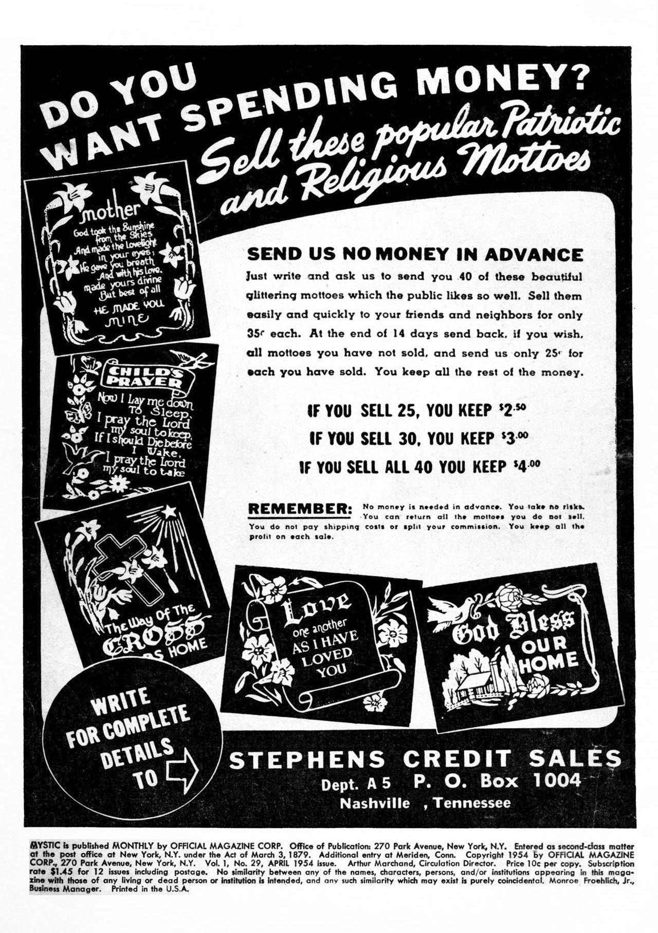 Read online Mystic (1951) comic -  Issue #29 - 2