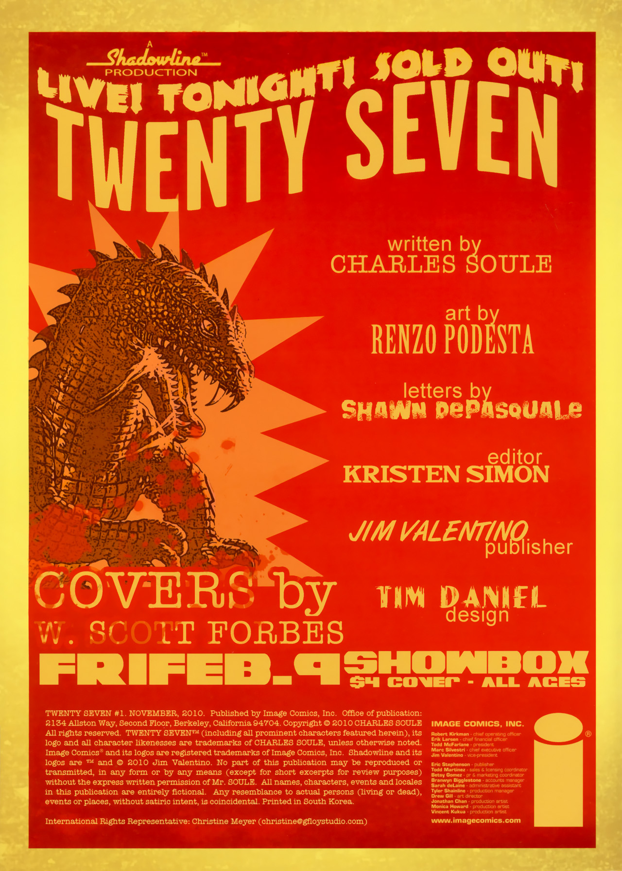 Read online Twenty Seven comic -  Issue #1 - 2