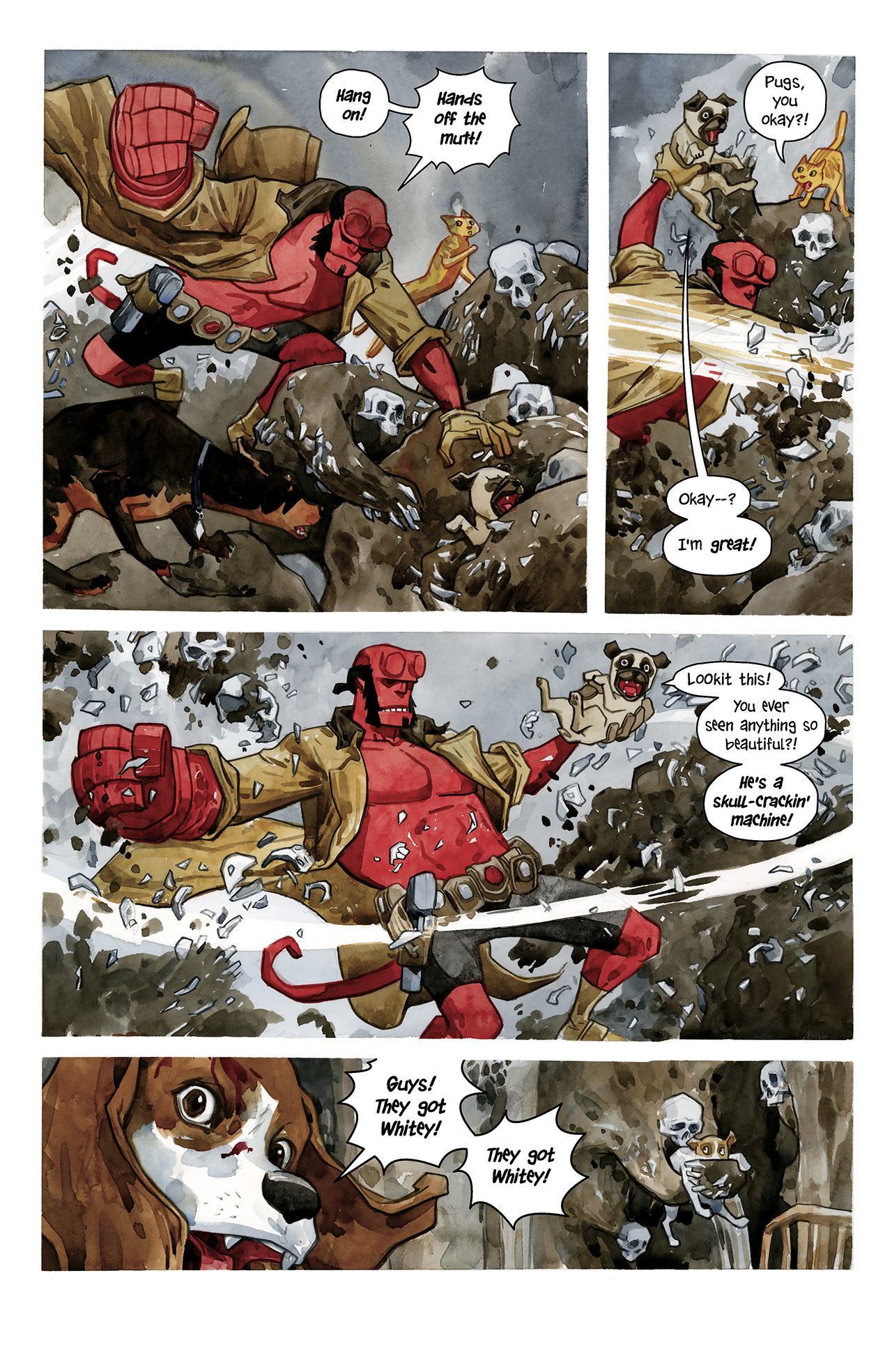 Read online Hellboy/Beasts of Burden: Sacrifice comic -  Issue # Full - 14