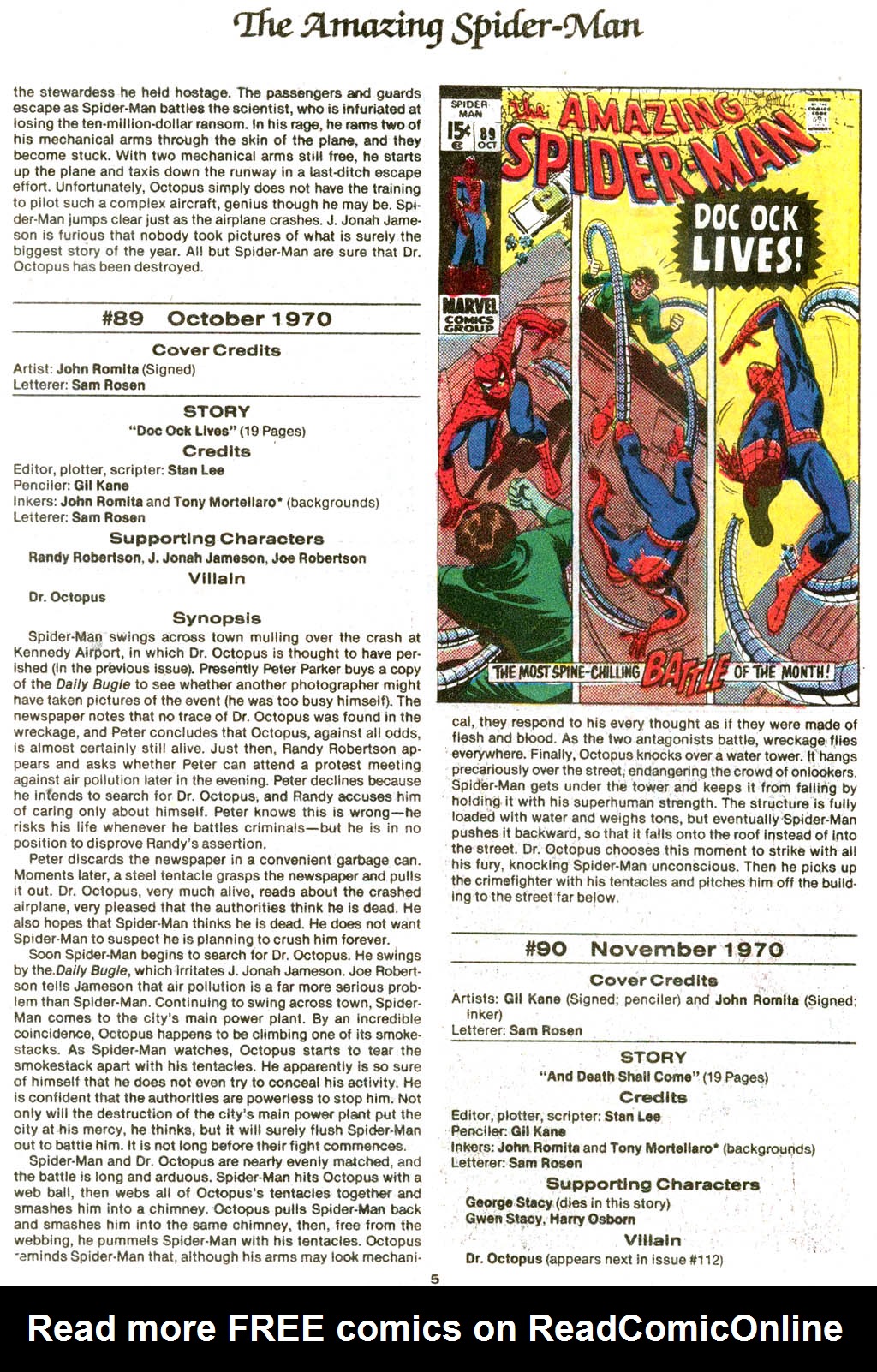 Read online The Official Marvel Index to The Amazing Spider-Man comic -  Issue #4 - 7