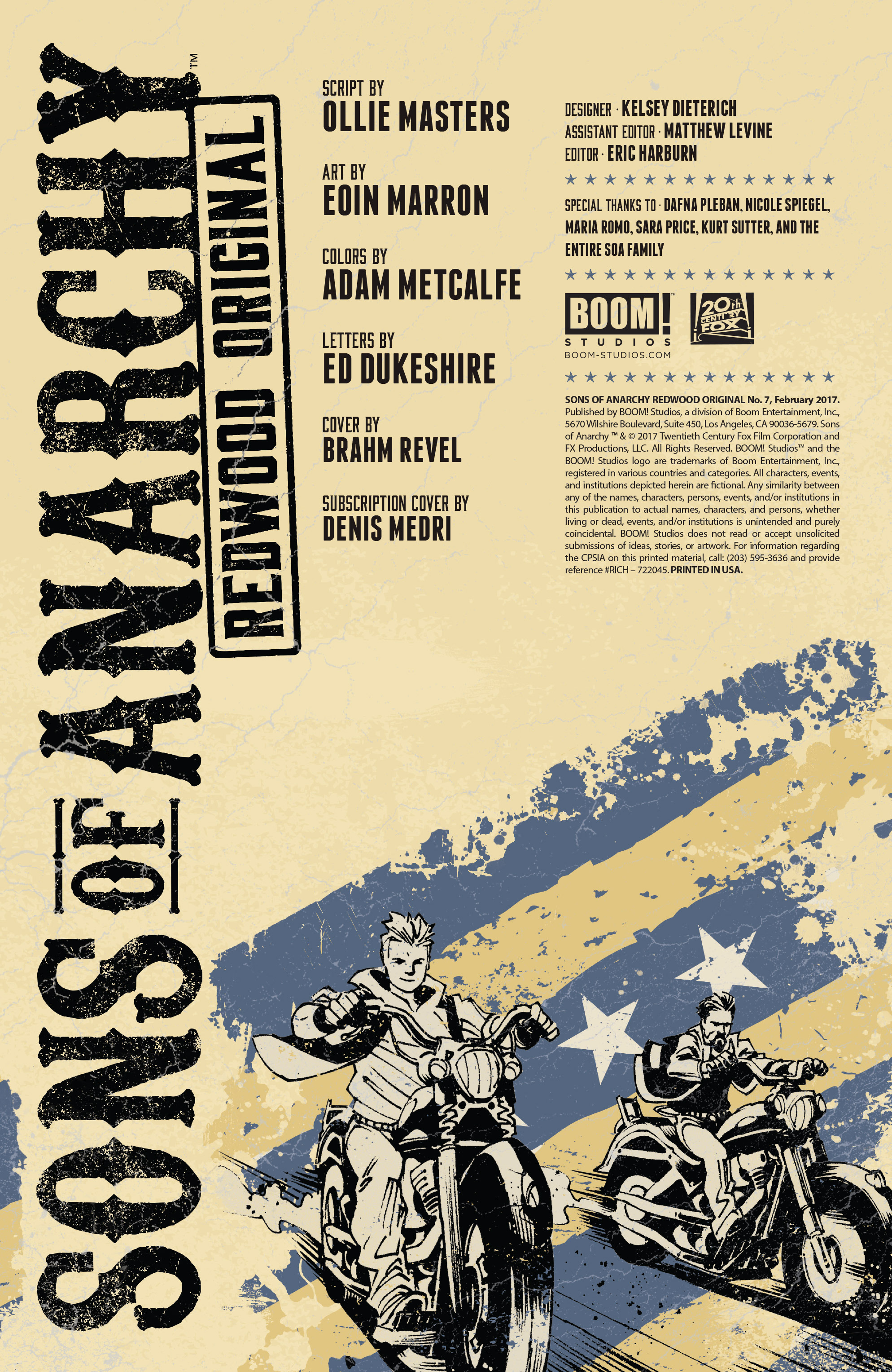 Read online Sons of Anarchy: Redwood Original comic -  Issue #7 - 2