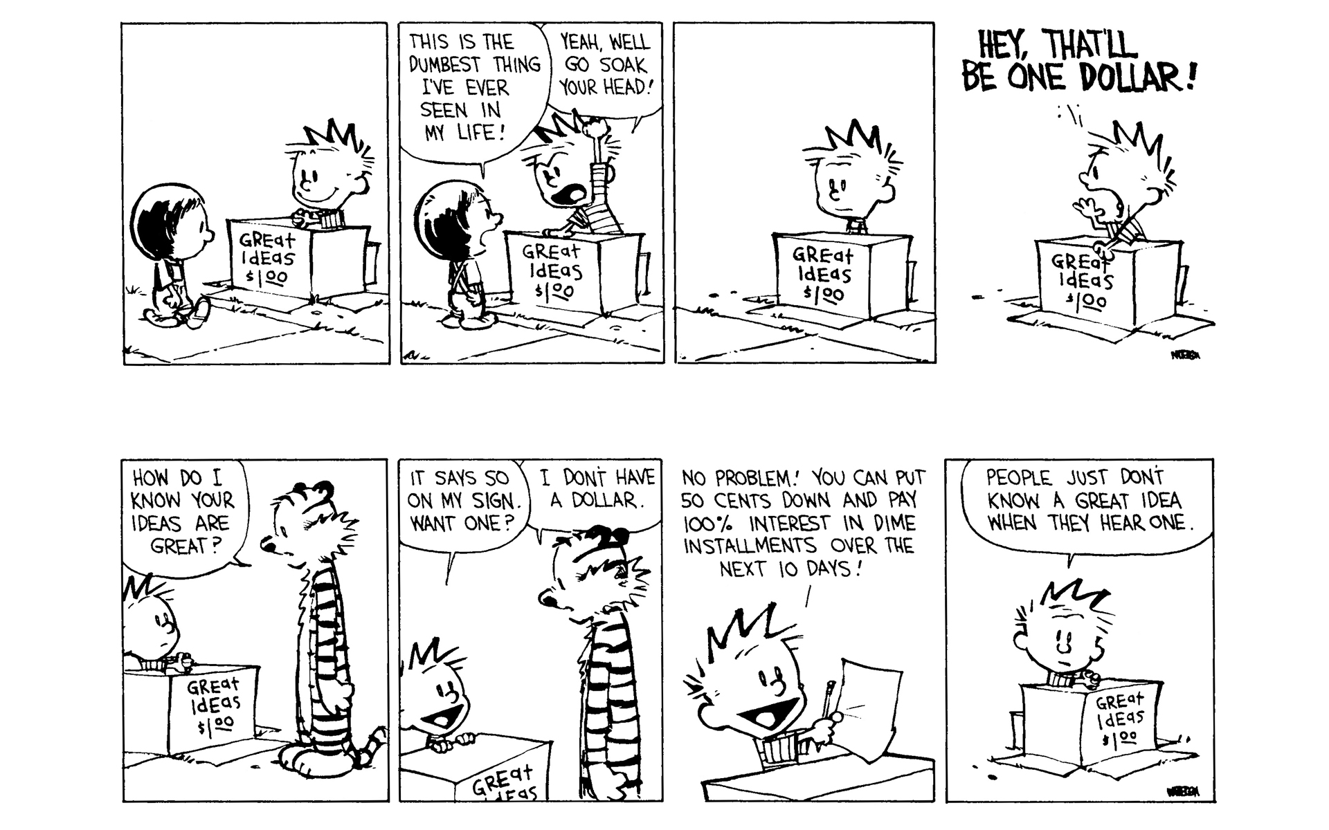 Read online Calvin and Hobbes comic -  Issue #8 - 93