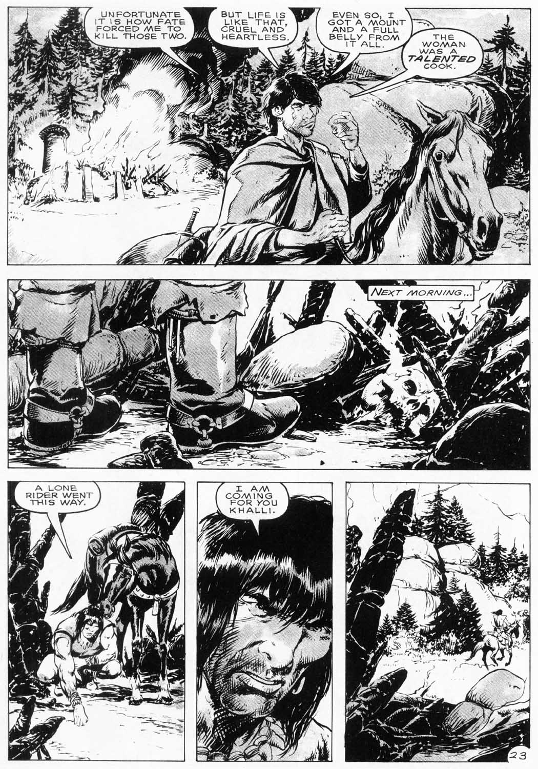 Read online The Savage Sword Of Conan comic -  Issue #154 - 26