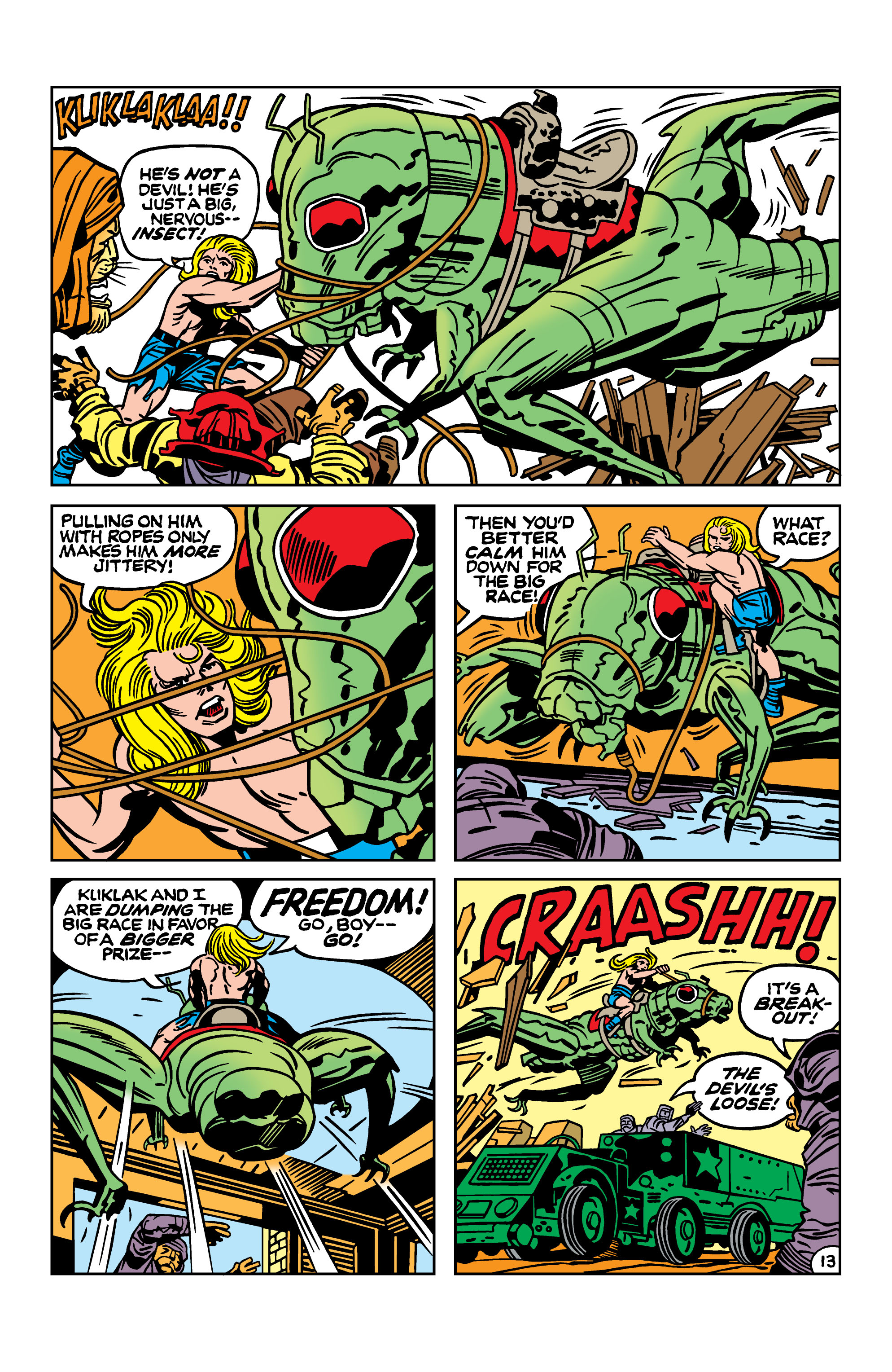 Read online Kamandi, The Last Boy On Earth comic -  Issue #13 - 14