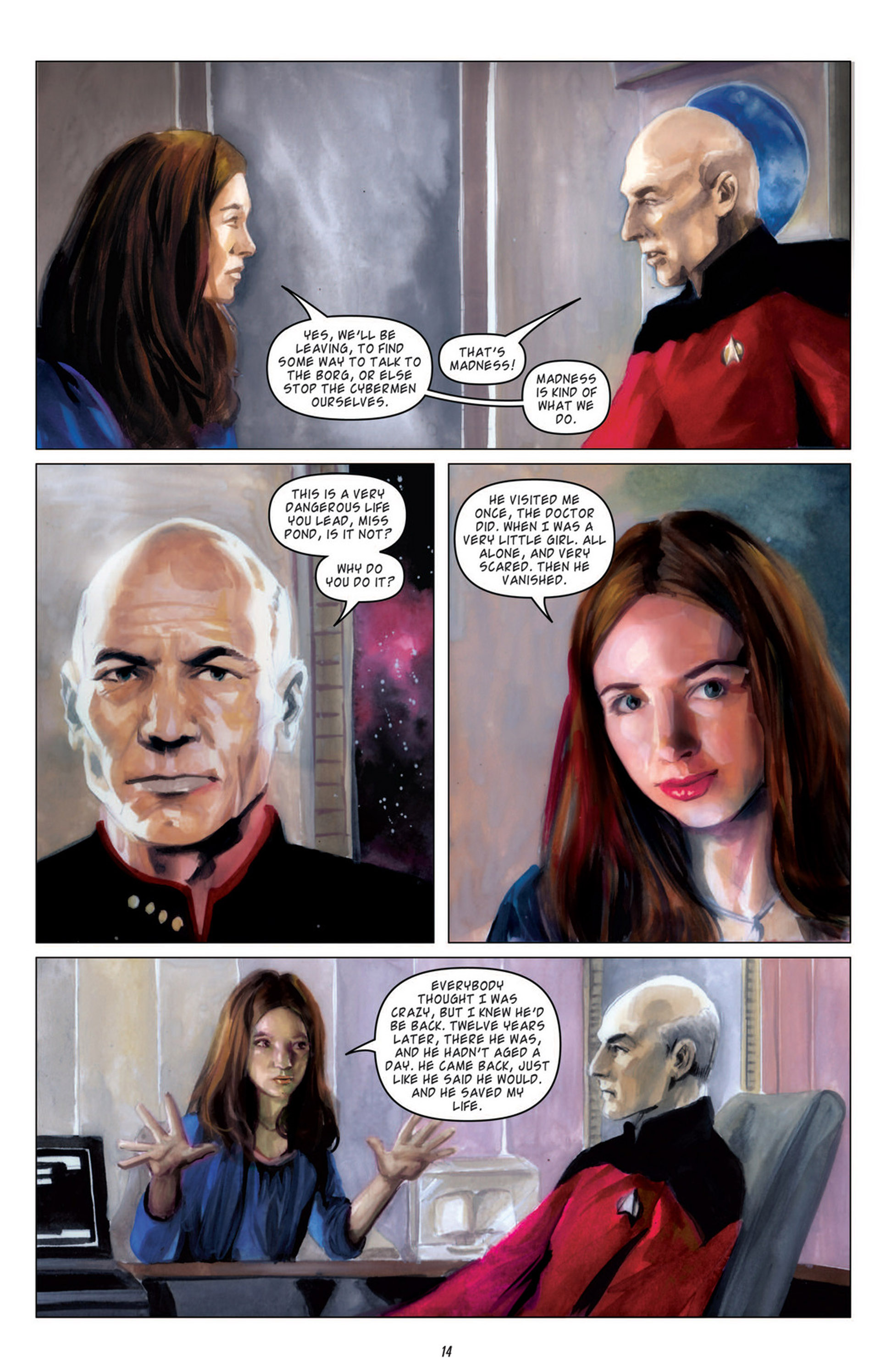 Read online Star Trek: The Next Generation/Doctor Who: Assimilation² comic -  Issue #5 - 17