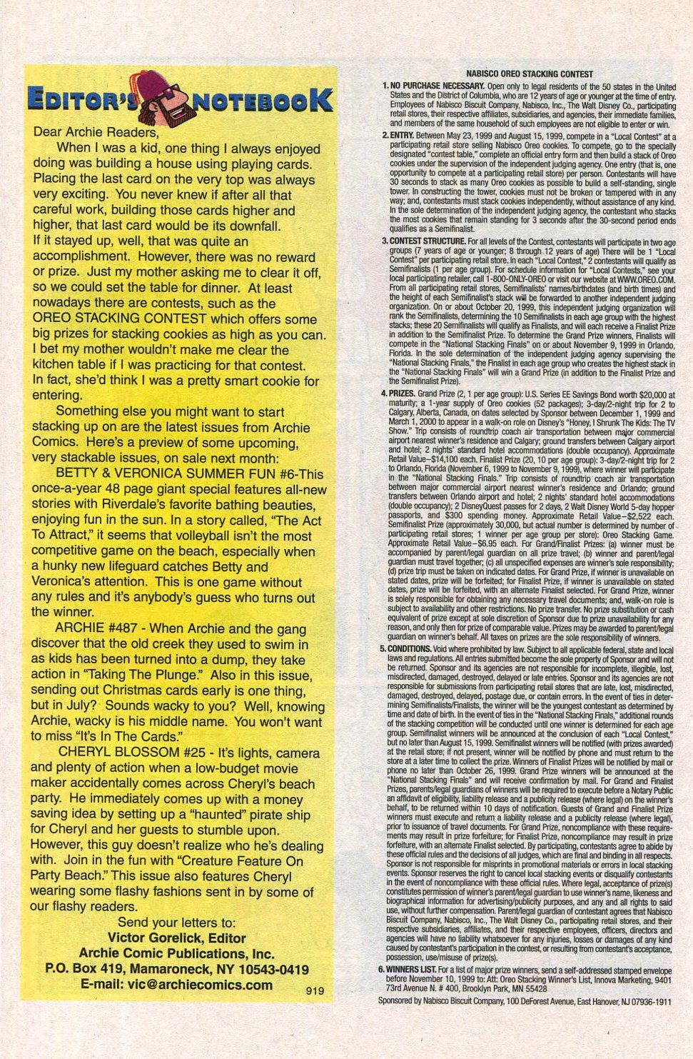 Read online Archie's Vacation Special comic -  Issue #7 - 16