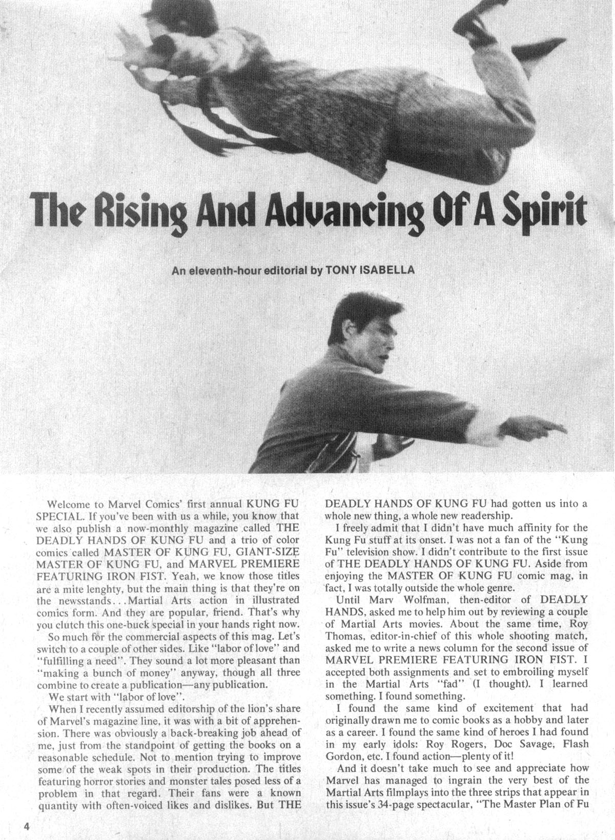 Read online The Deadly Hands of Kung Fu comic -  Issue # _Special - 4