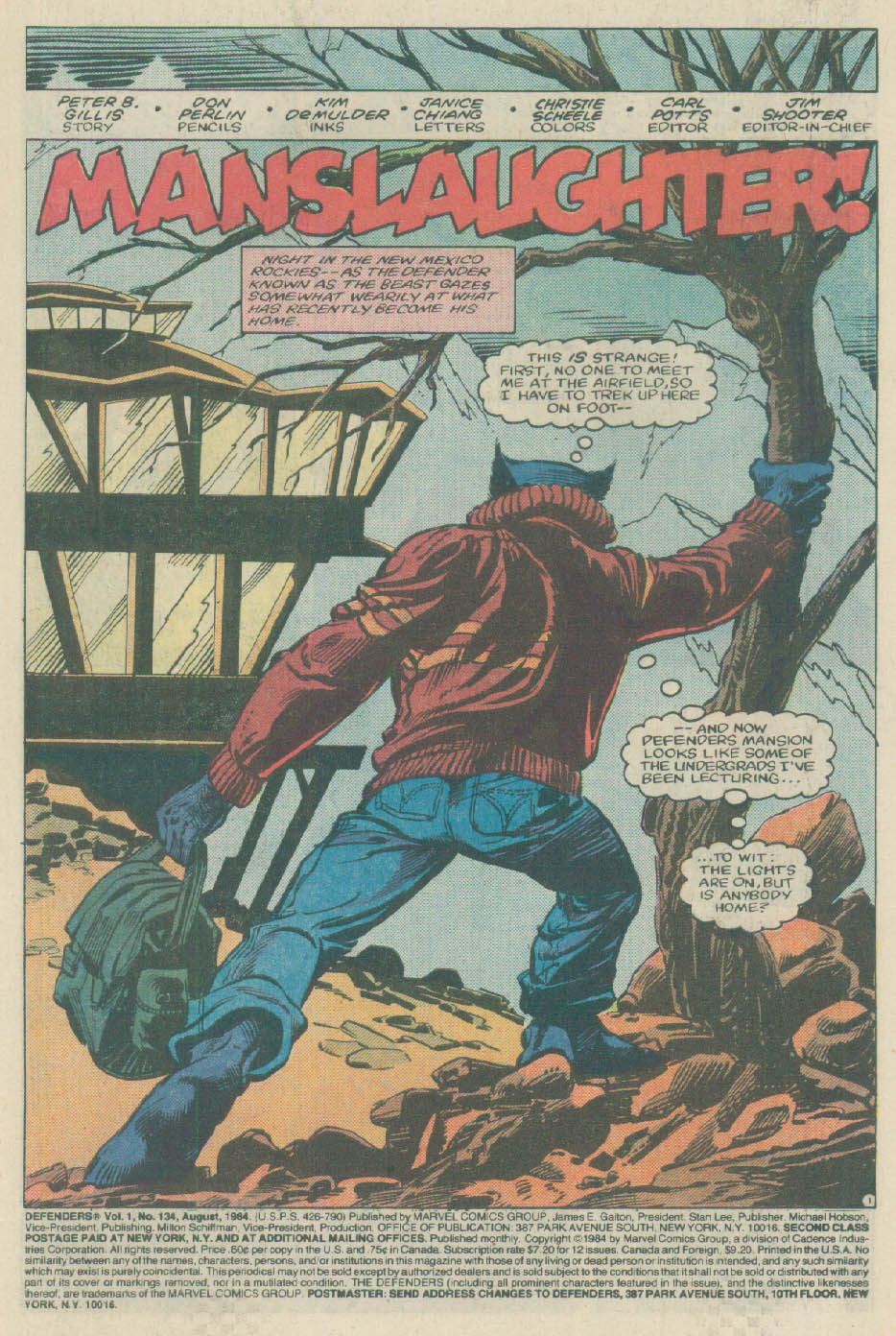 Read online The Defenders (1972) comic -  Issue #134 - 2