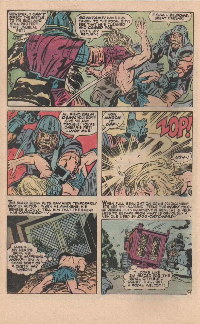 Read online Kamandi, The Last Boy On Earth comic -  Issue #32 - 45