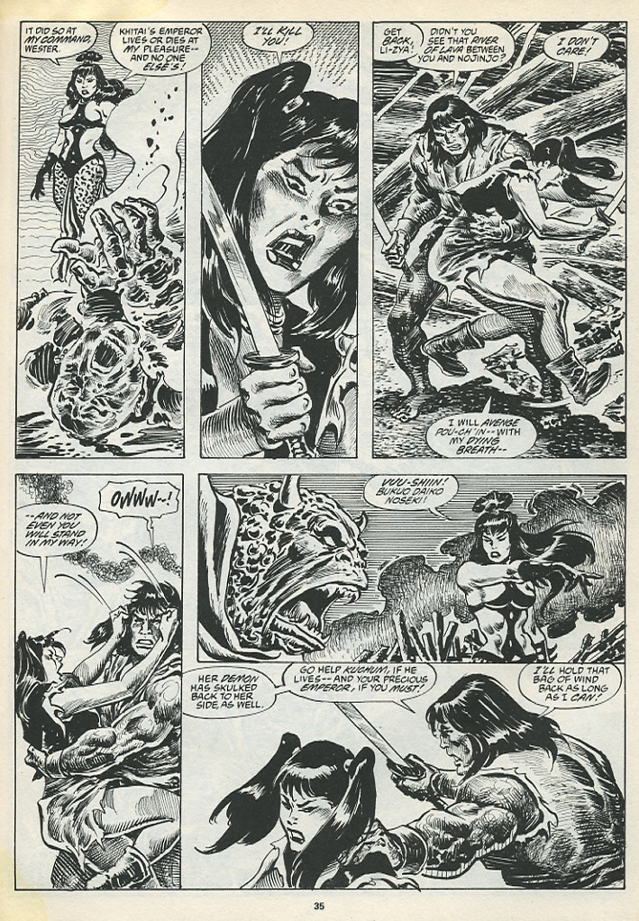 Read online The Savage Sword Of Conan comic -  Issue #195 - 37