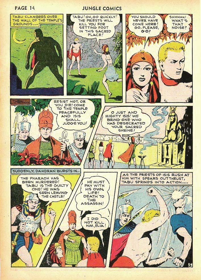 Read online Jungle Comics comic -  Issue #25 - 16