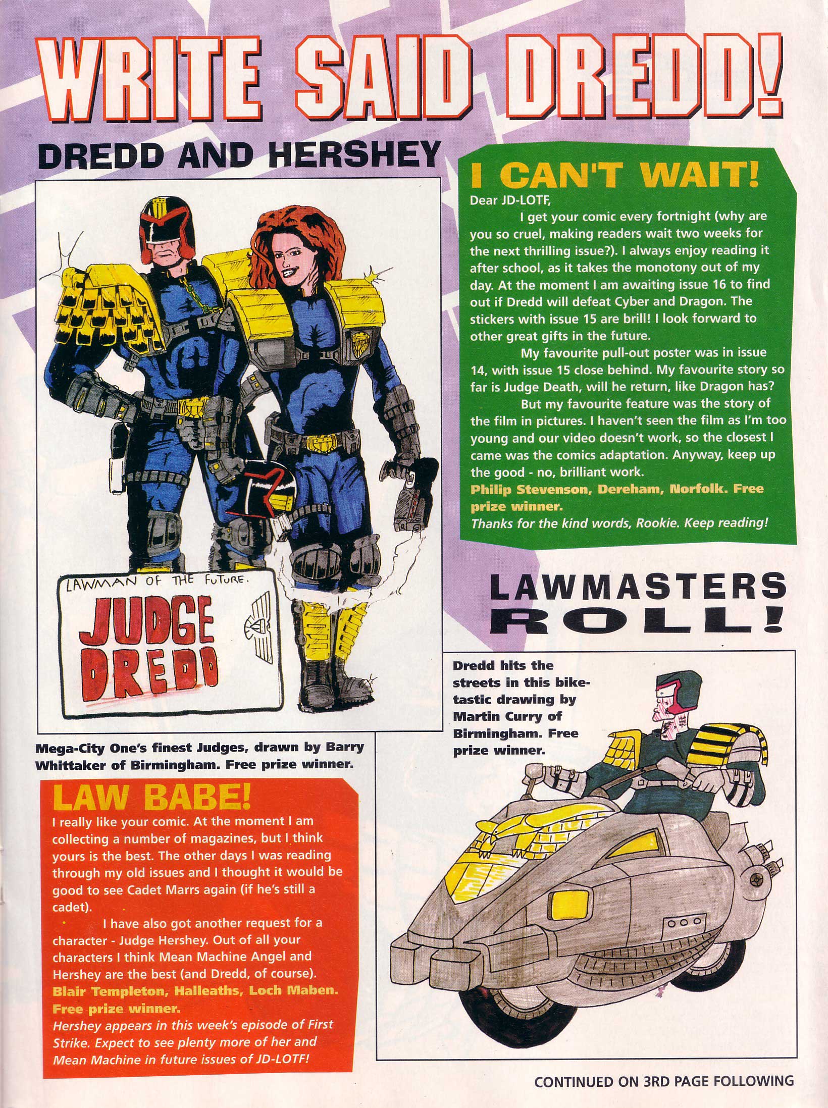 Read online Judge Dredd Lawman of the Future comic -  Issue #19 - 16