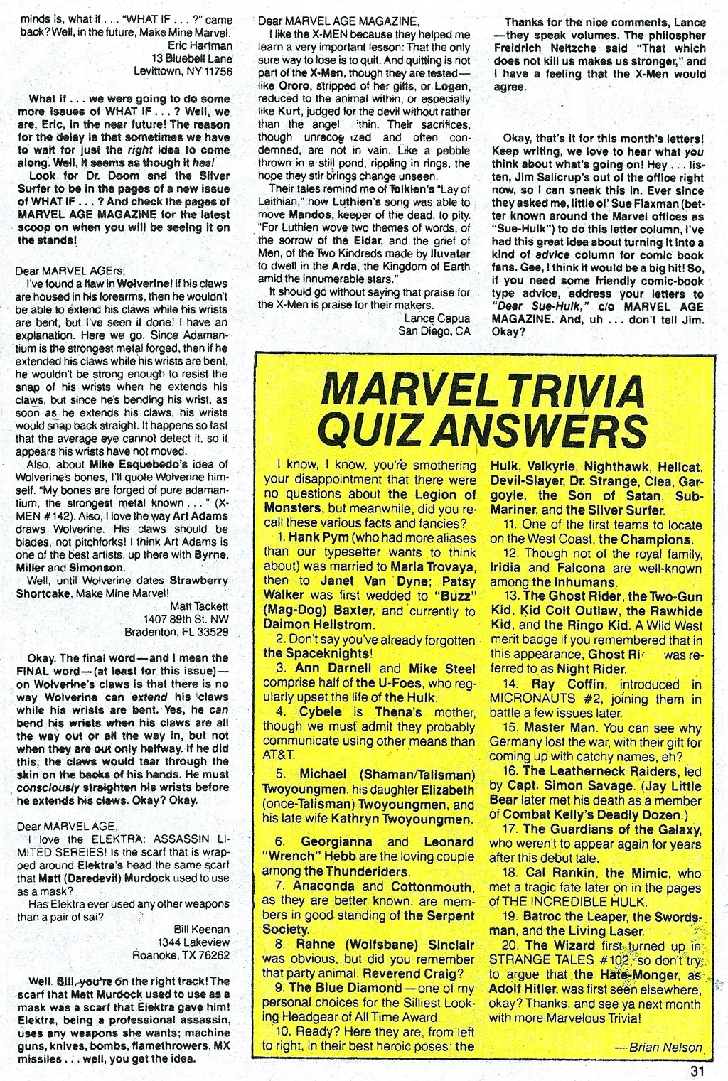 Read online Marvel Age comic -  Issue #50 - 32