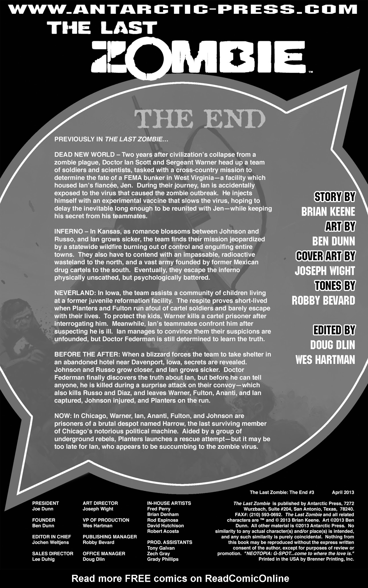 Read online The Last Zombie: The End comic -  Issue #3 - 2