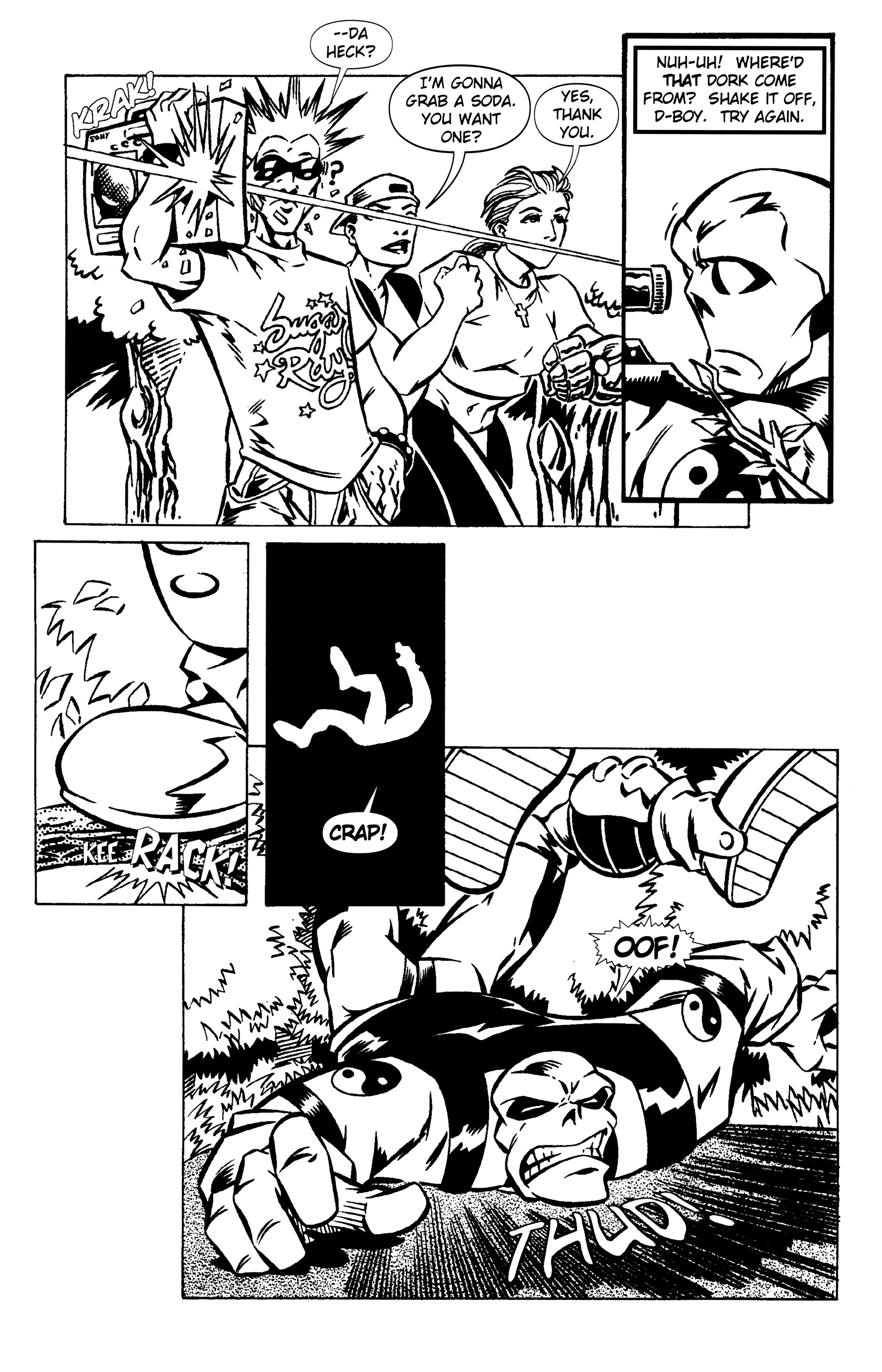 Read online Warrior Nun: Black & White comic -  Issue #8 - 15