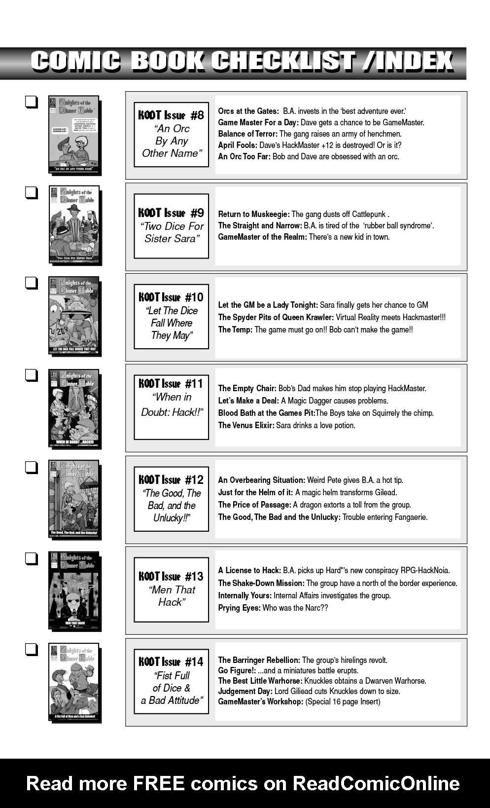 Read online Knights of the Dinner Table comic -  Issue #22 - 57