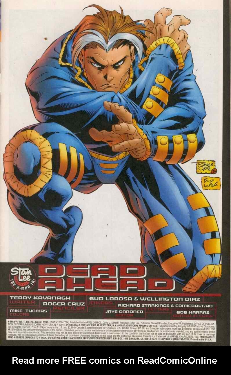 Read online X-Man comic -  Issue #29 - 2