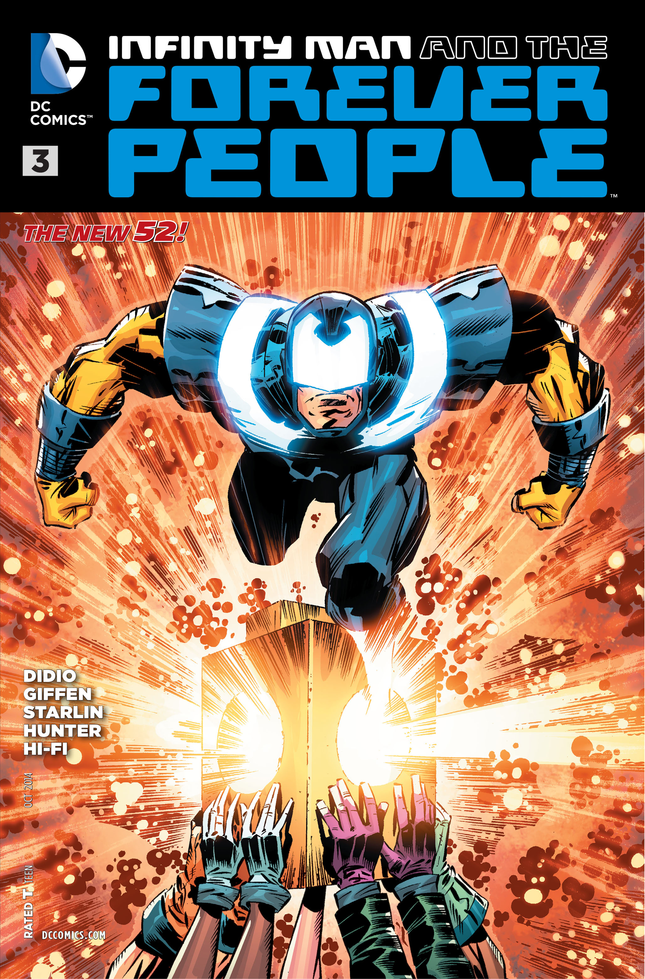 Read online Infinity Man and the Forever People comic -  Issue #3 - 1