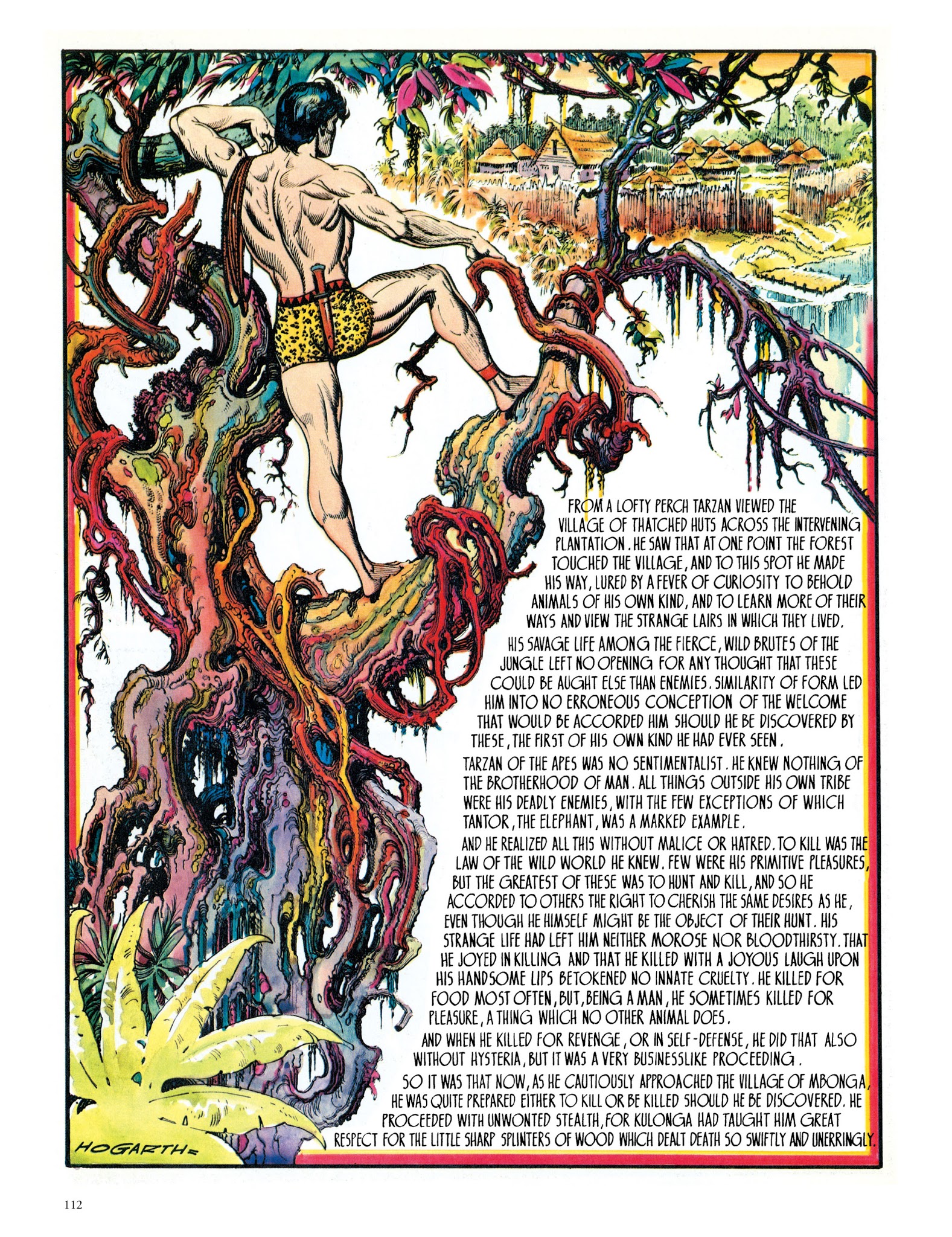 Read online Edgar Rice Burroughs' Tarzan: Burne Hogarth's Lord of the Jungle comic -  Issue # TPB - 112