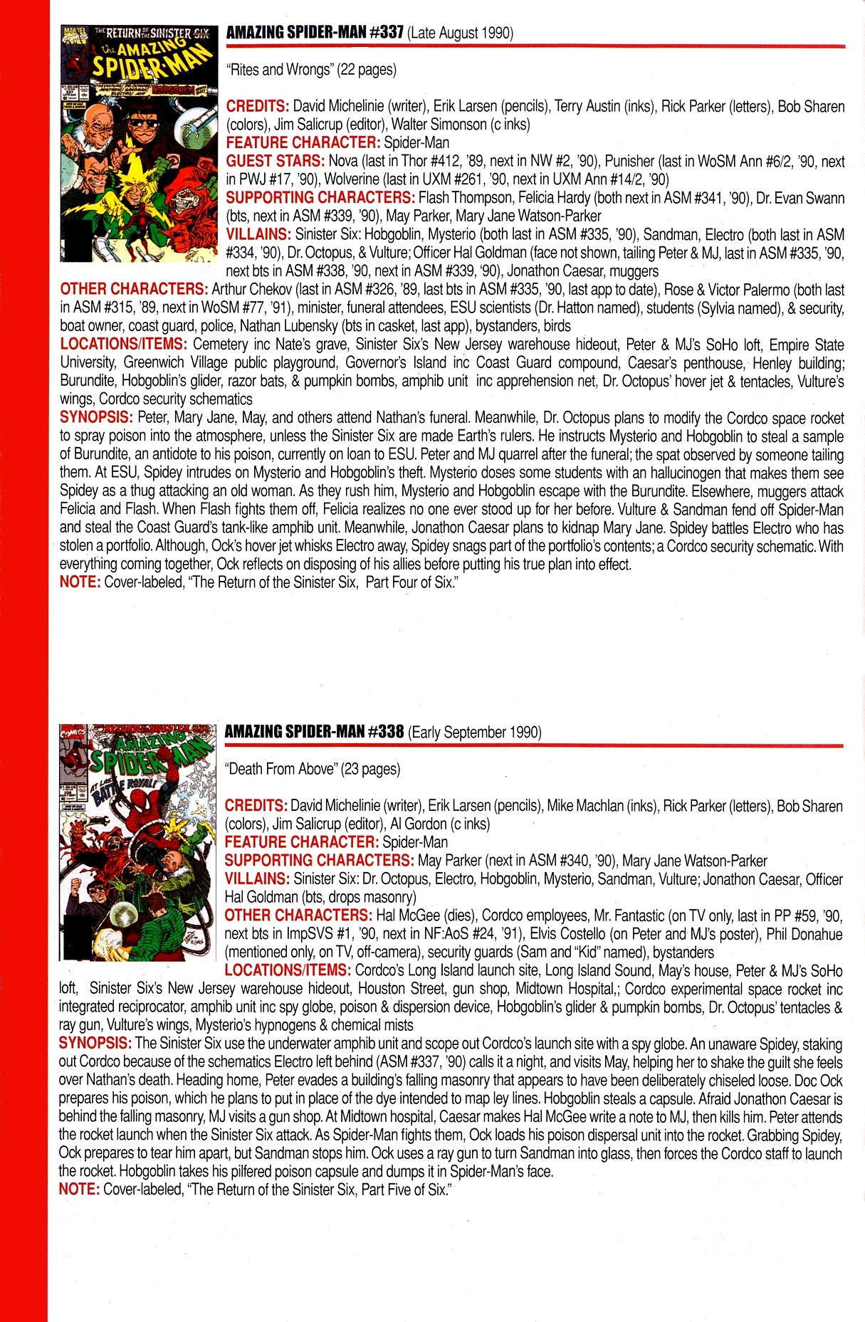 Read online Official Index to the Marvel Universe comic -  Issue #8 - 8