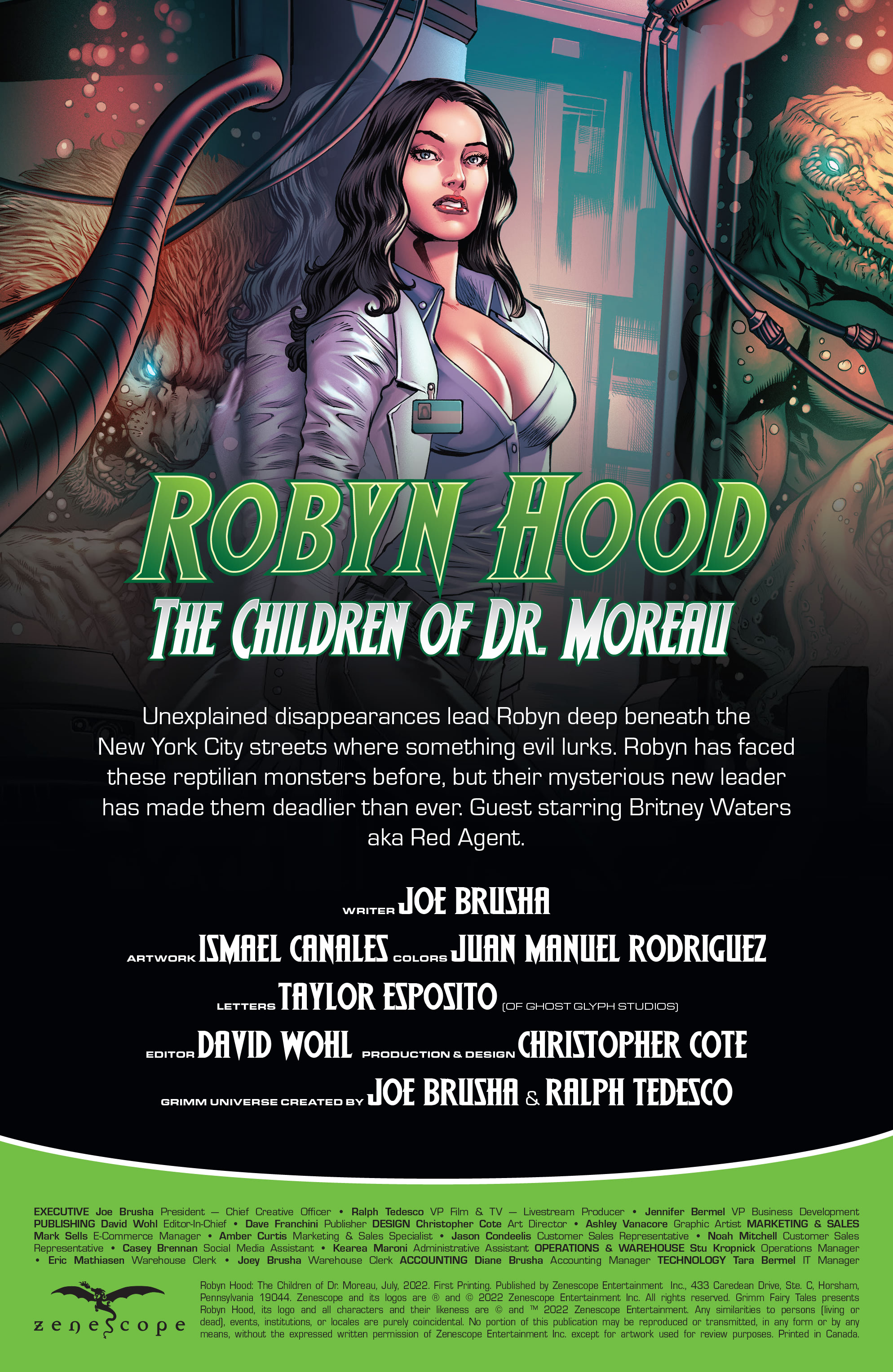 Read online Robyn Hood: Children of Dr. Moreau comic -  Issue # Full - 2
