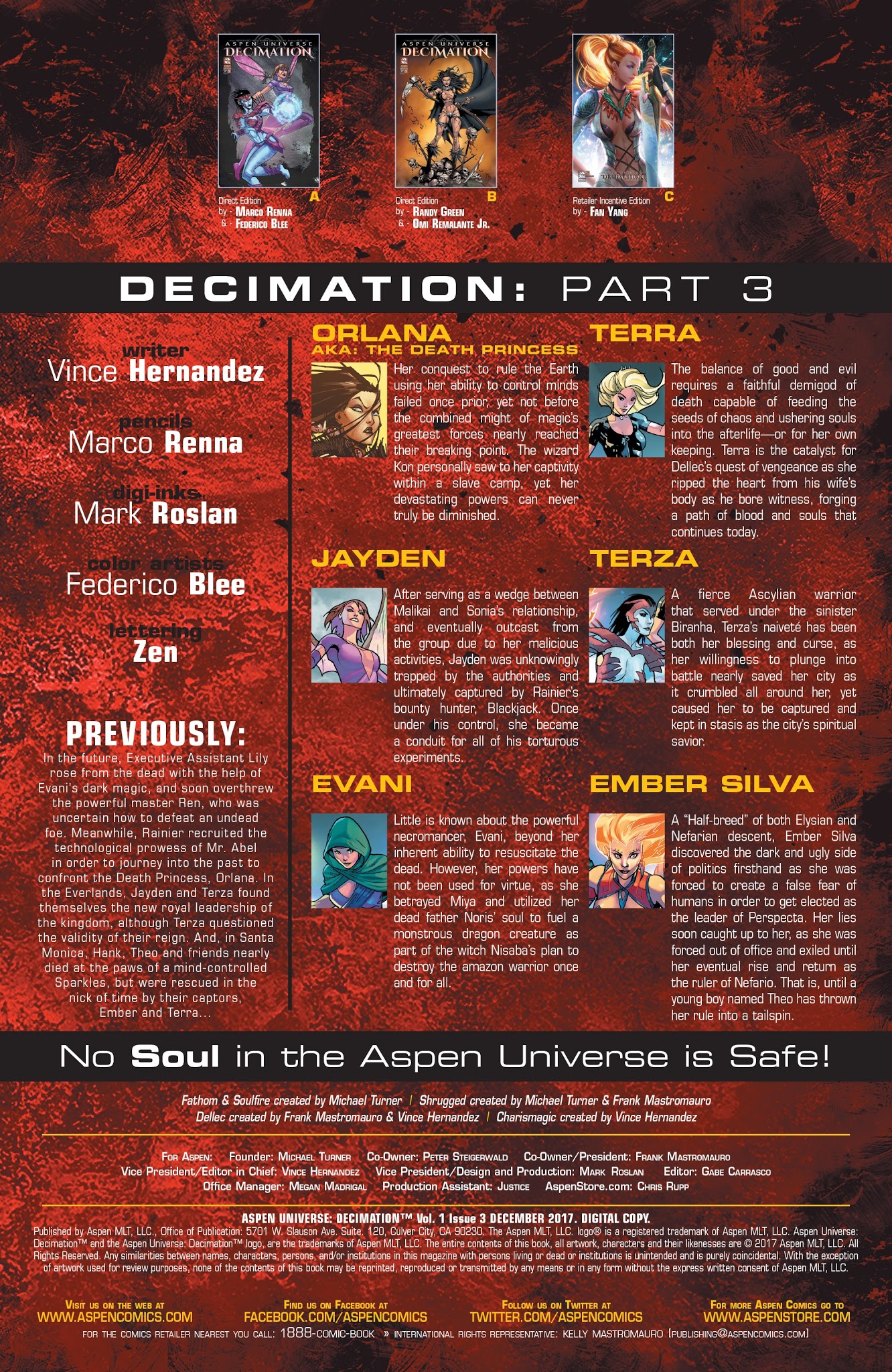 Read online Aspen Universe: Decimation comic -  Issue #3 - 3