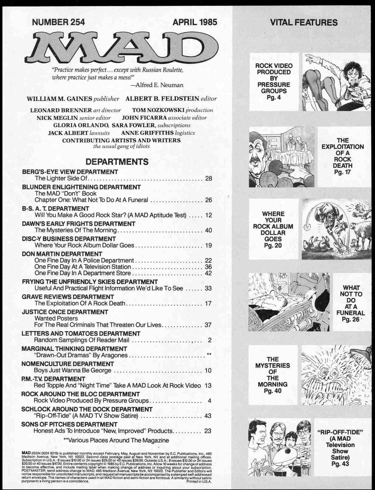 Read online MAD comic -  Issue #254 - 3