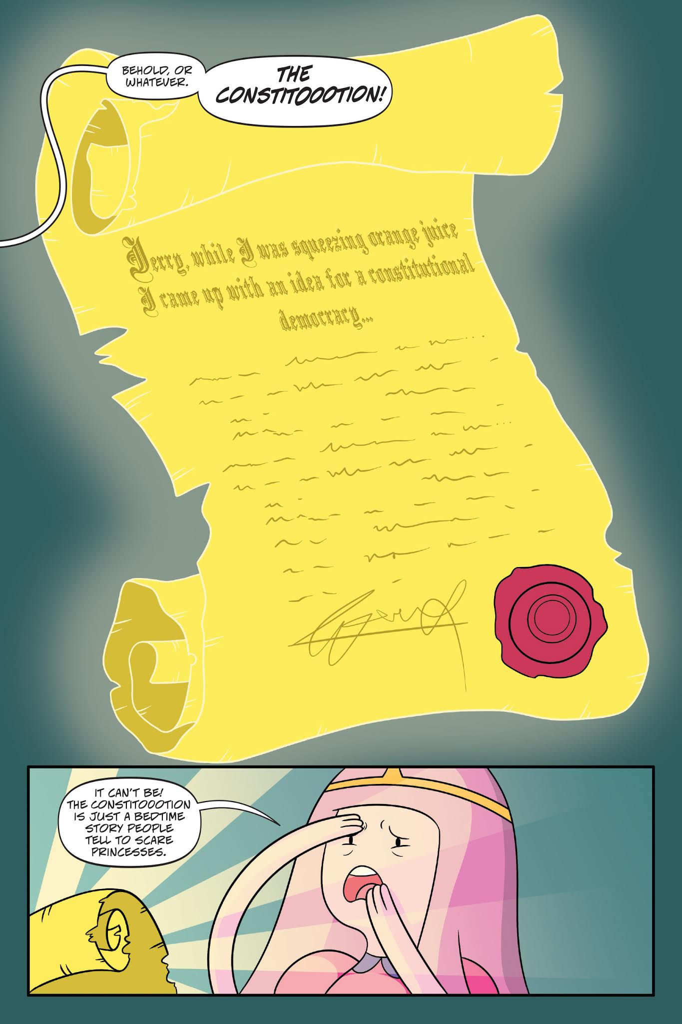 Read online Adventure Time: President Bubblegum comic -  Issue # TPB - 21