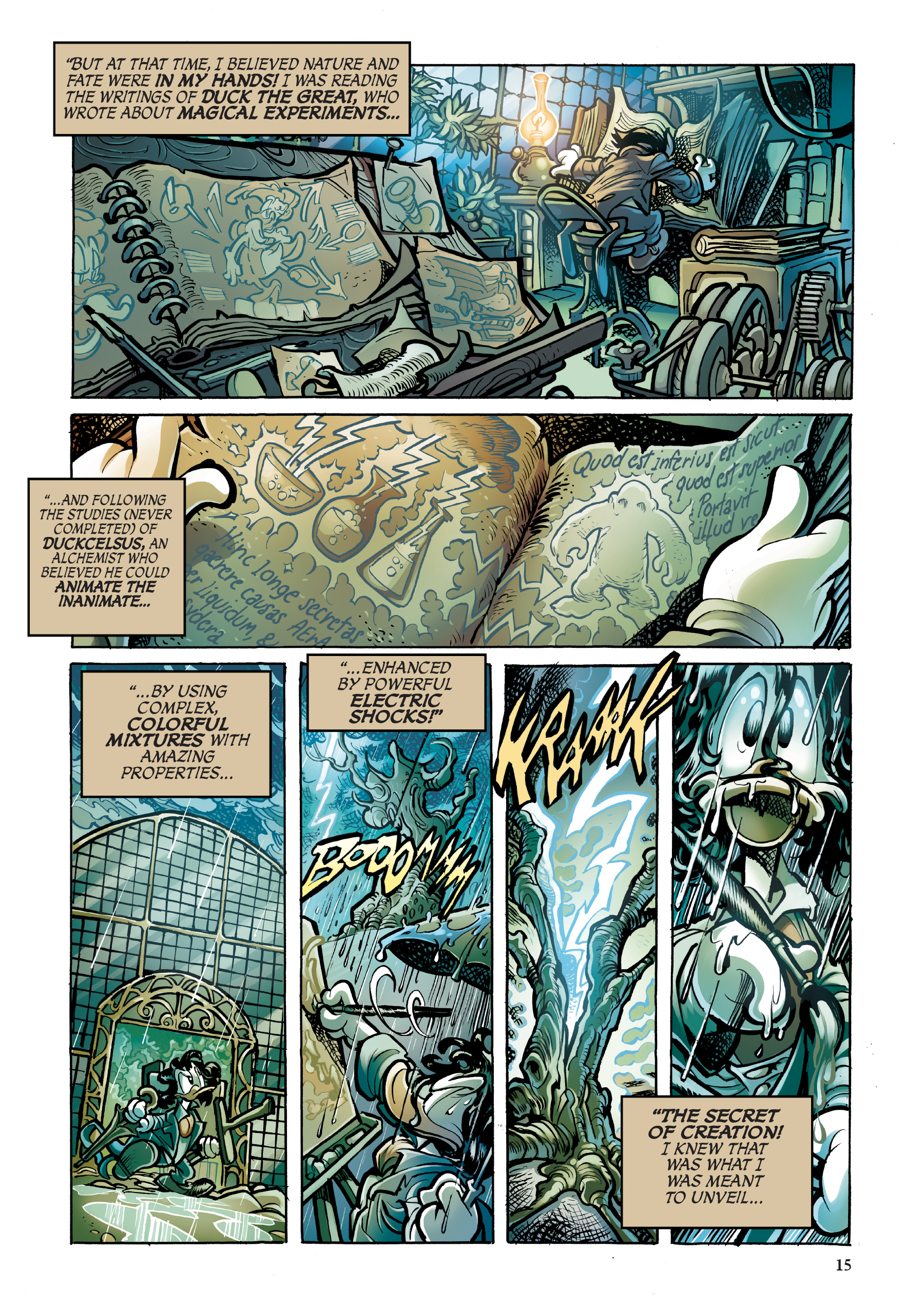 Read online Disney Frankenstein, Starring Donald Duck comic -  Issue # TPB - 15