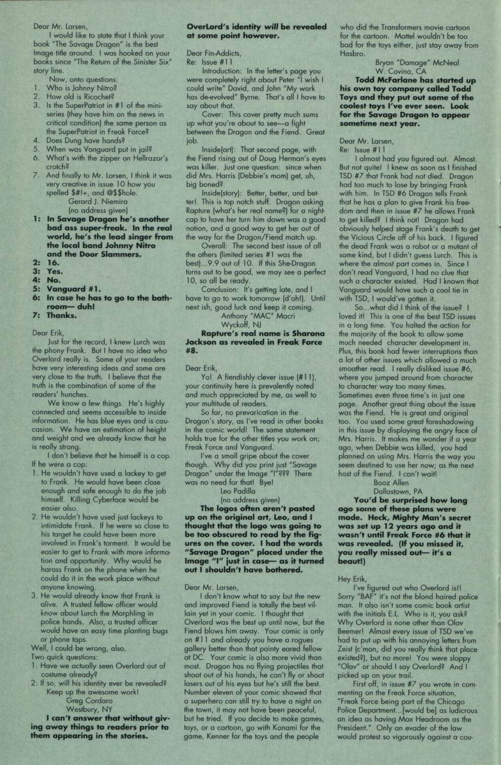 Read online The Savage Dragon (1993) comic -  Issue #12 - 30