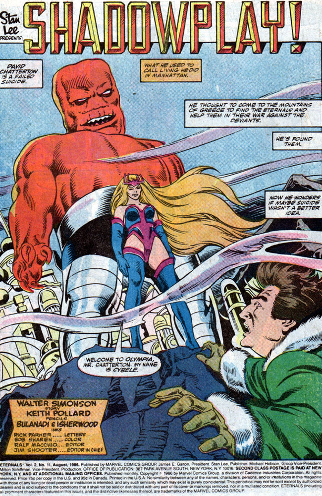 Read online Eternals (1985) comic -  Issue #11 - 2