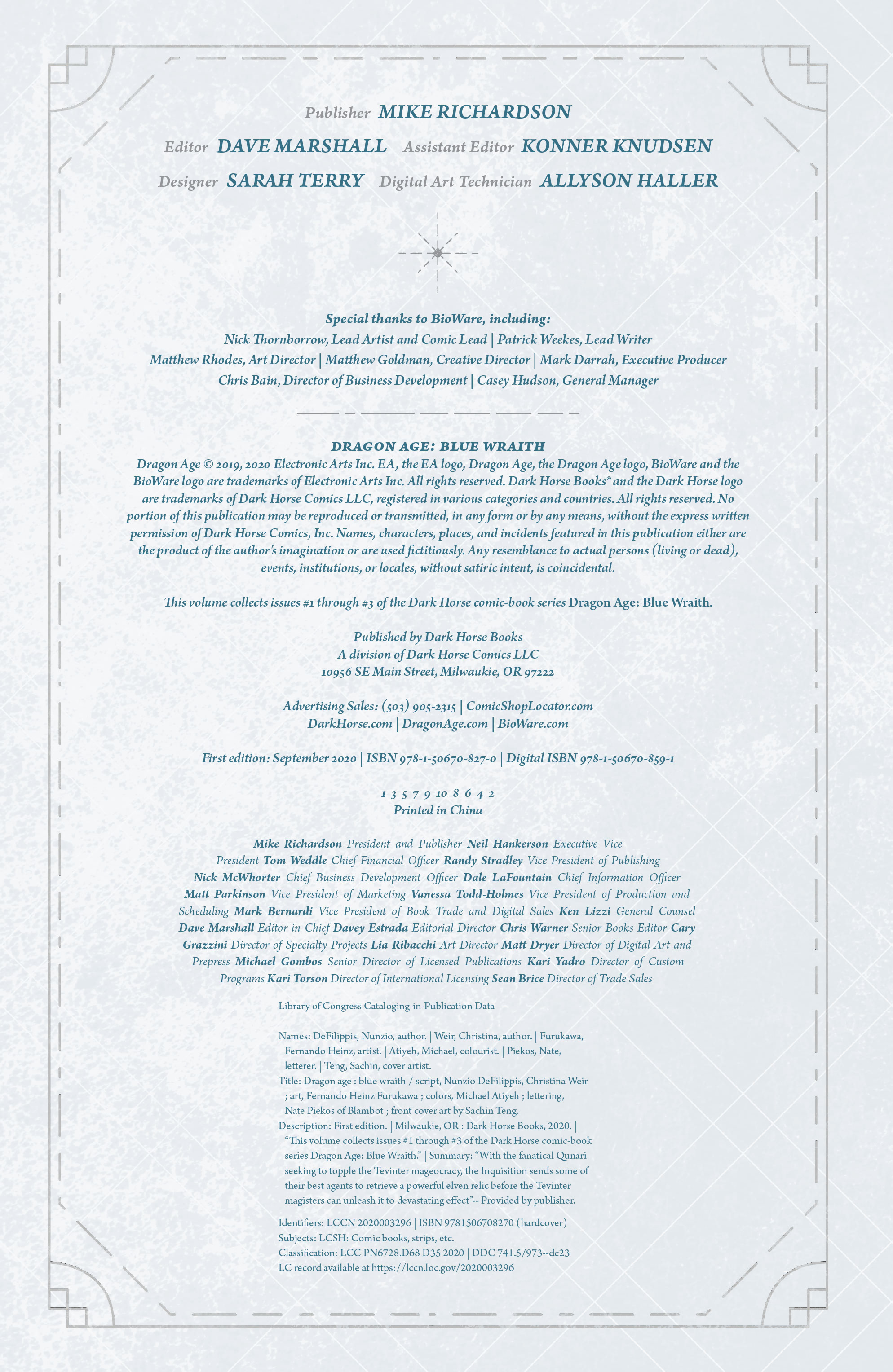 Read online Dragon Age: Blue Wraith comic -  Issue # _TPB - 7