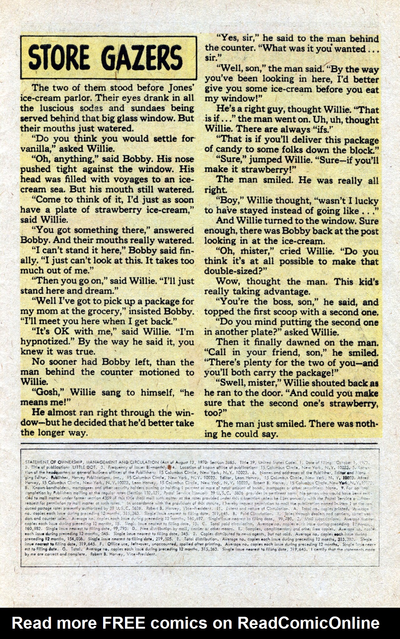 Read online Little Dot (1953) comic -  Issue #153 - 27