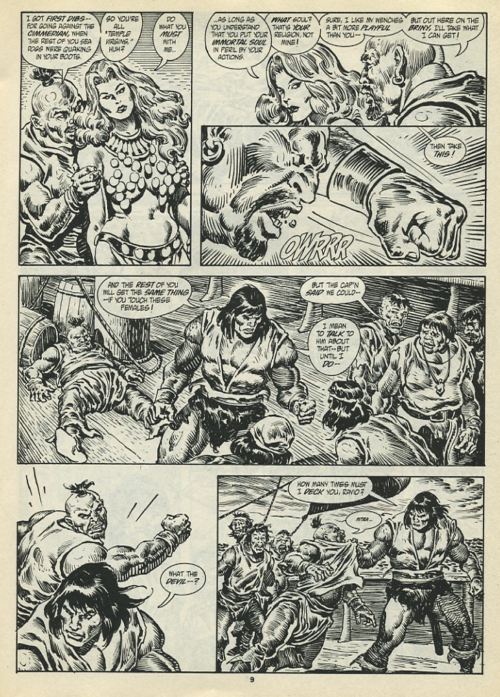 Read online The Savage Sword Of Conan comic -  Issue #198 - 11