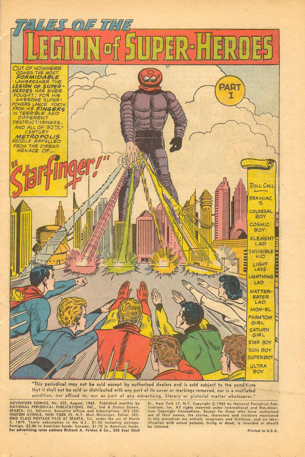 Adventure Comics (1938) issue 335 - Page 3