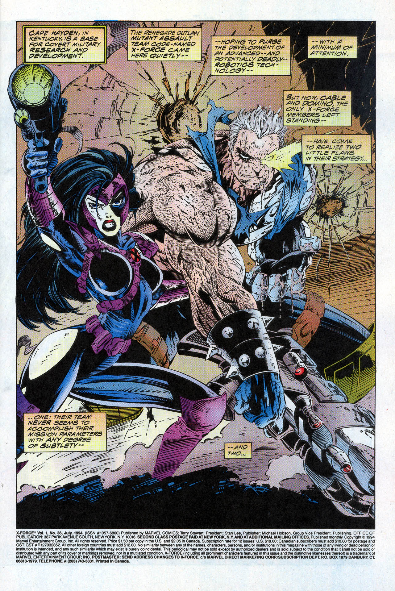 Read online X-Force (1991) comic -  Issue #36 - 3