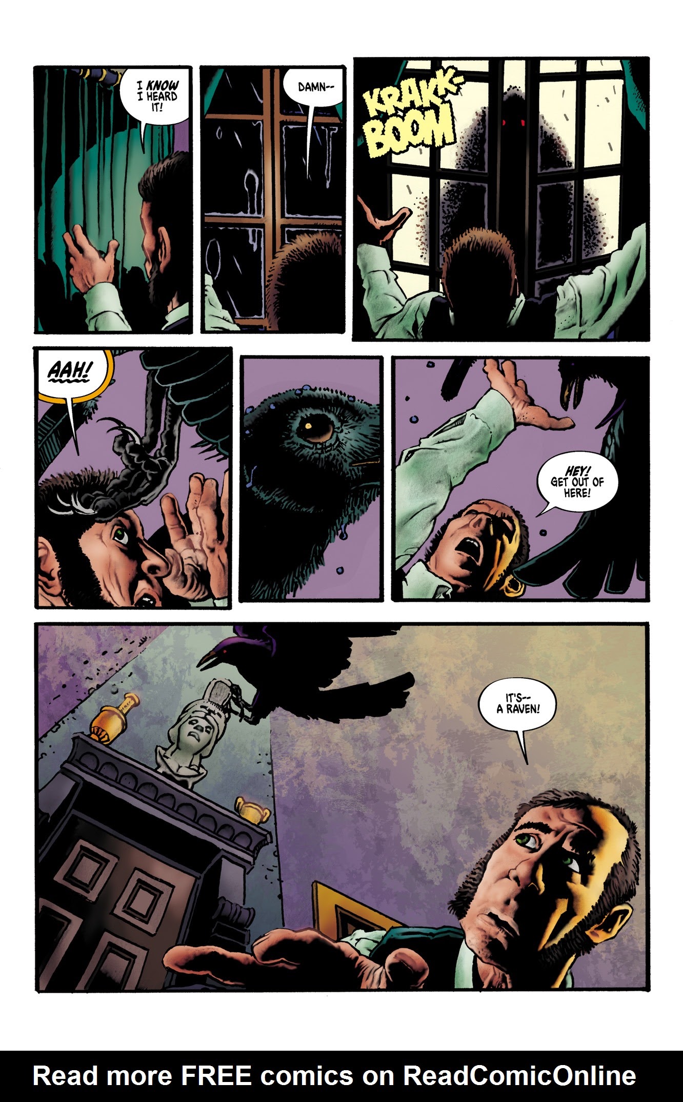 Read online Edgar Allan Poe's The Raven and the Red Death comic -  Issue # Full - 6