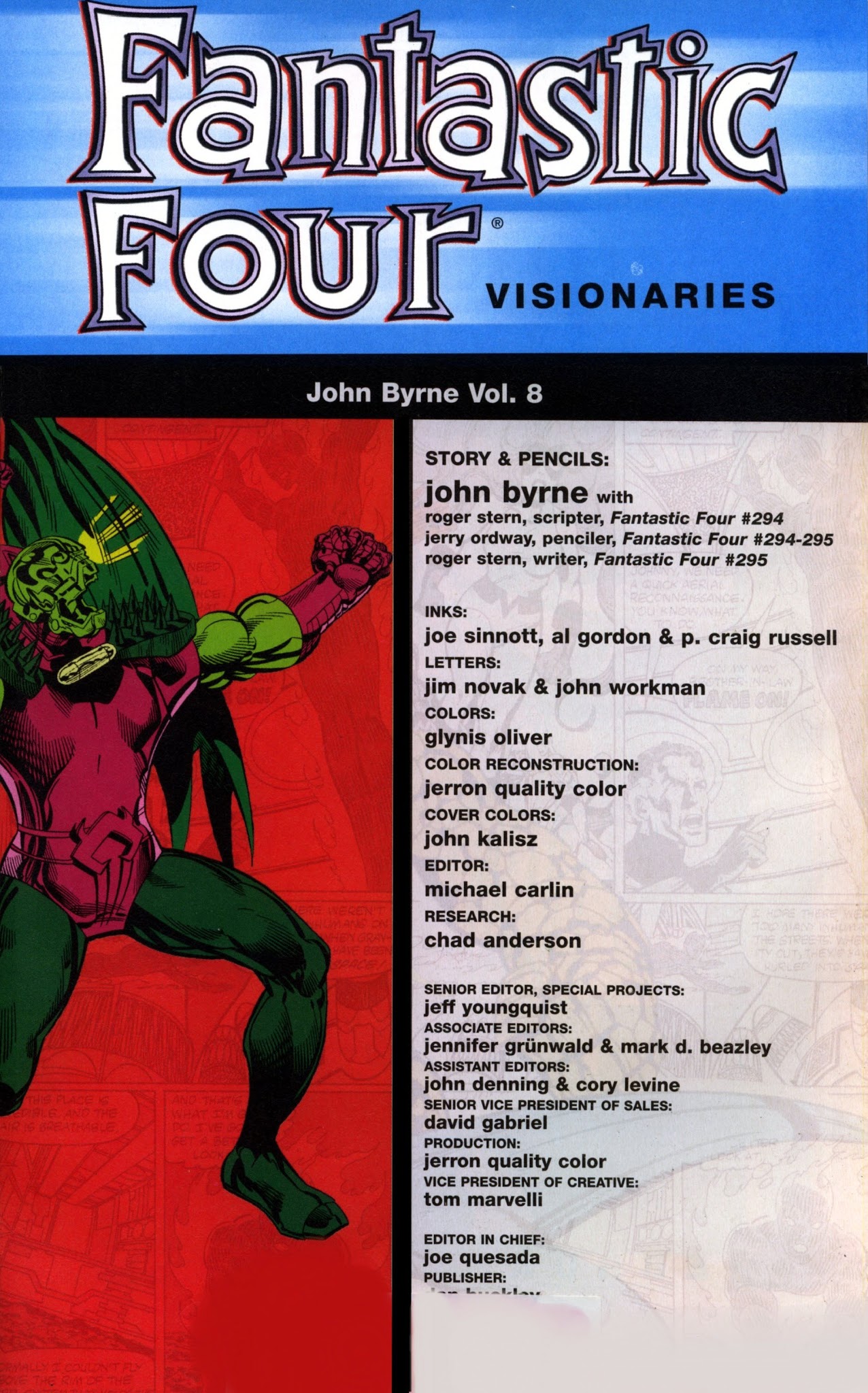 Read online Fantastic Four Visionaries: John Byrne comic -  Issue # TPB 8 - 3